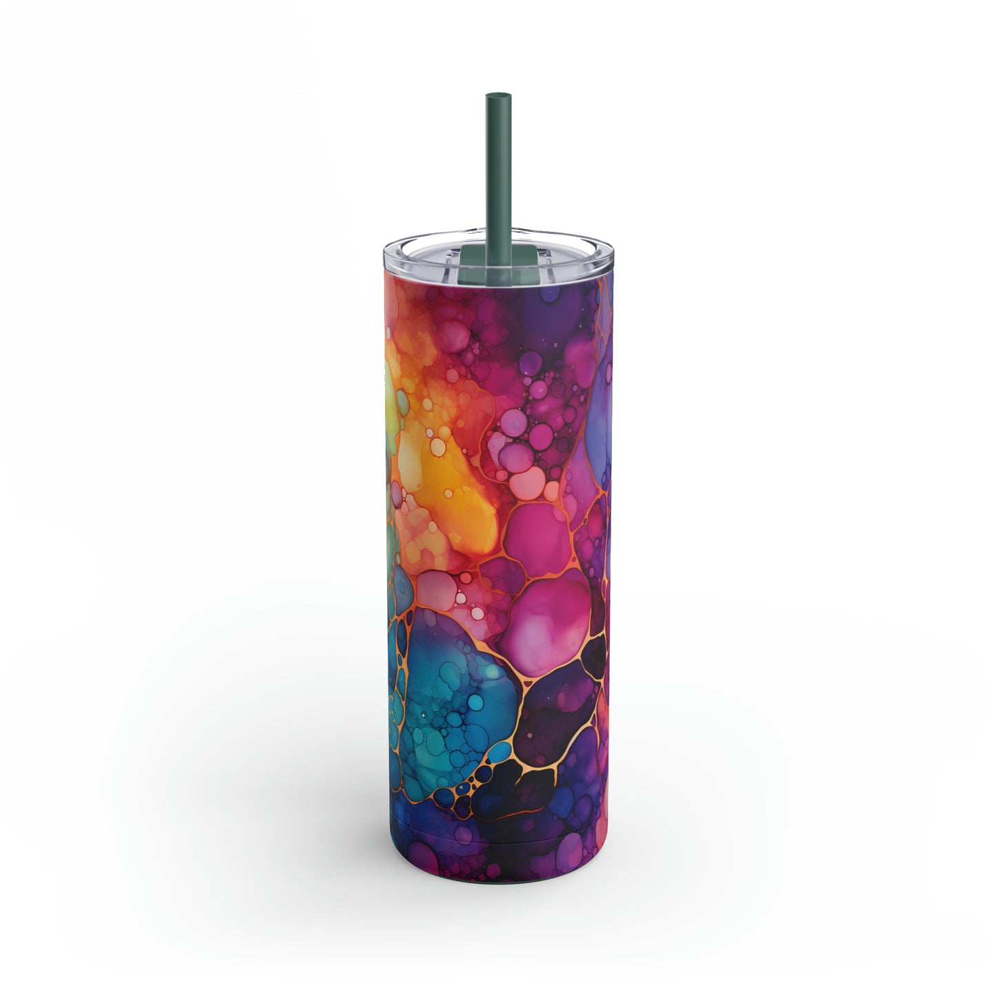 Colorful Skinny Matte Tumbler, 20oz