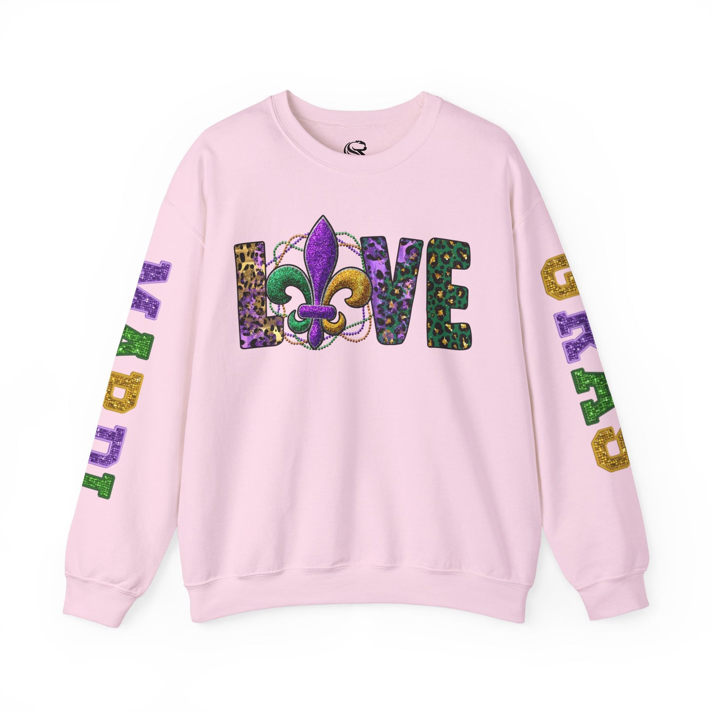 Love Mardi Gras Unisex Heavy Blend Crewneck Sweatshirt