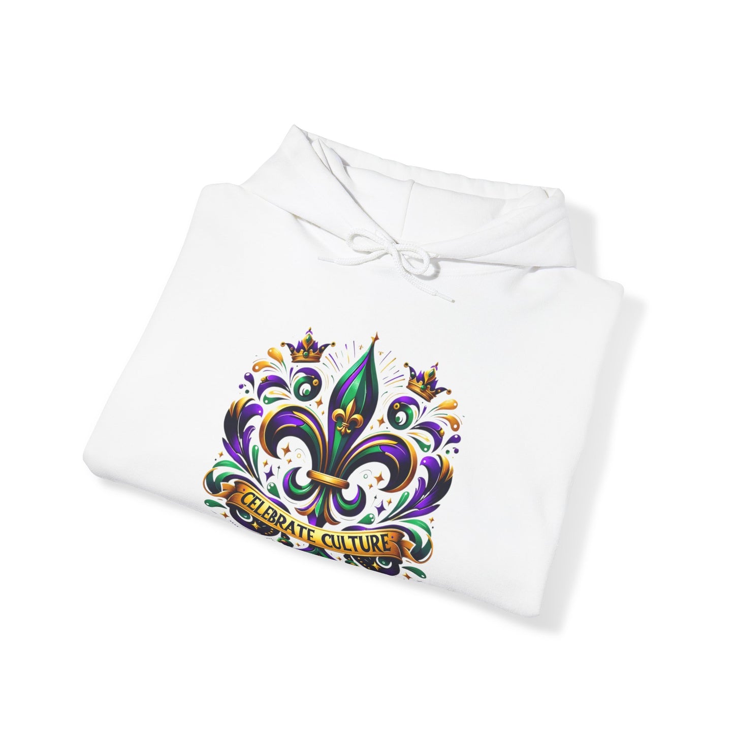 "Celebrate Culture" Mardi Gras Unisex Heavy Blend Hoodie