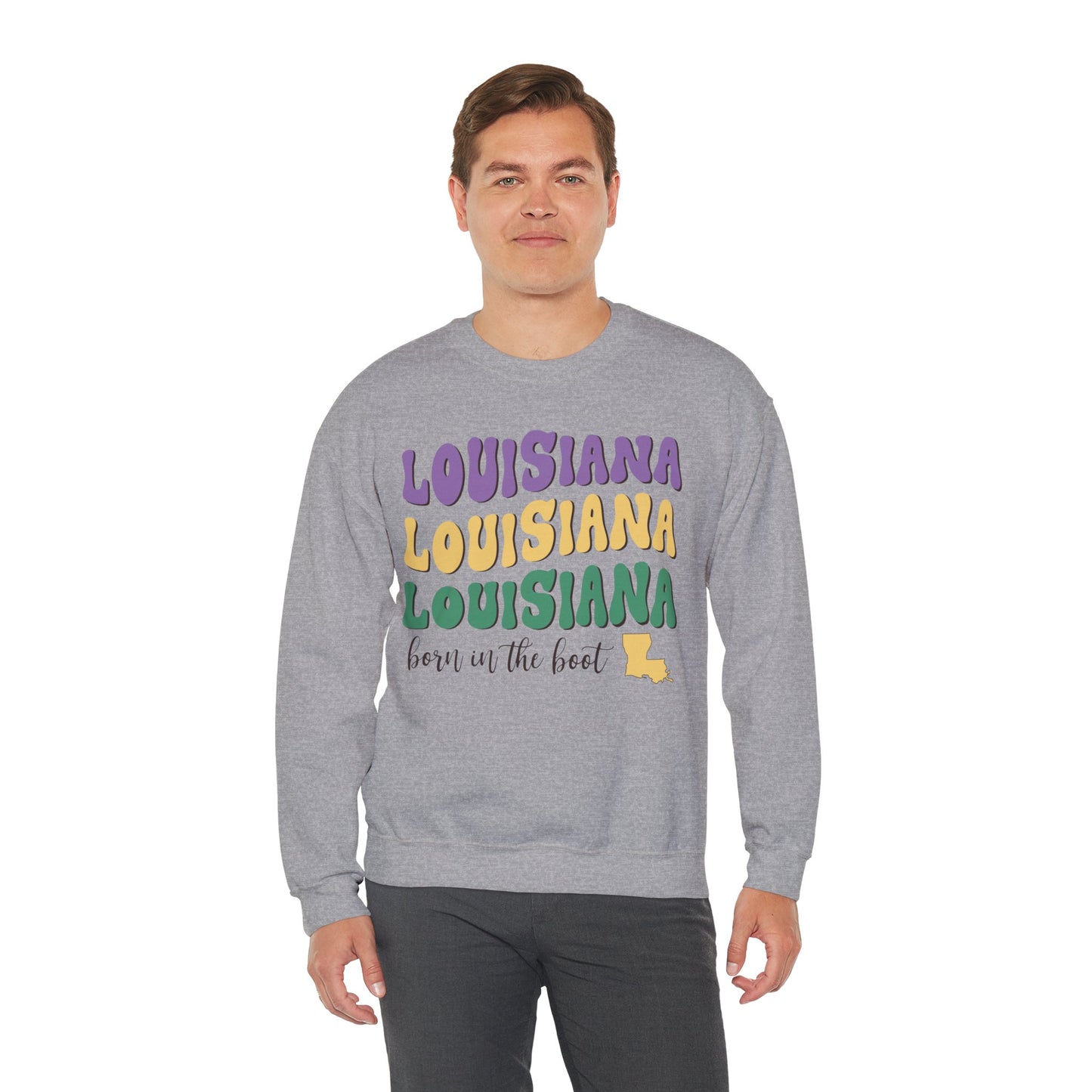 Louisiana Unisex Heavy Blend Crewneck Sweatshirt