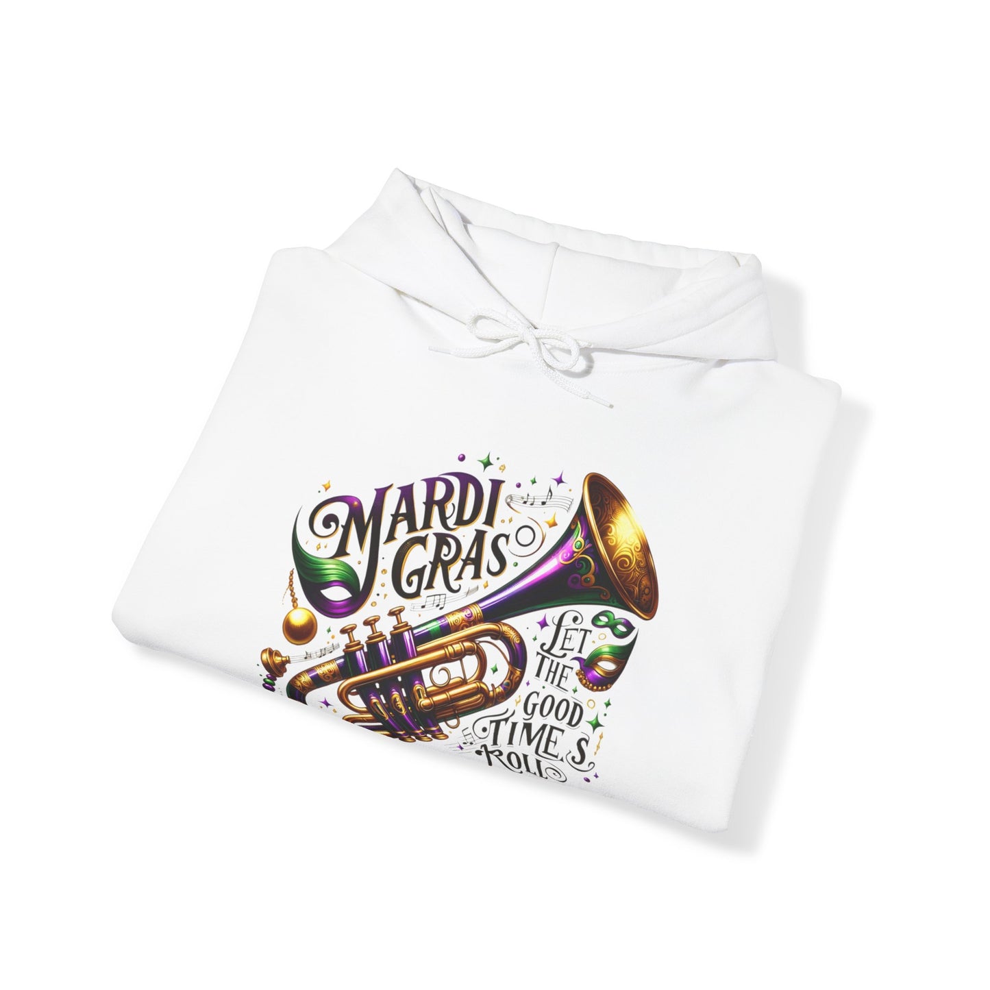 "Let The Good Times Roll" Mardi Gras Unisex Heavy Blend Hoodie