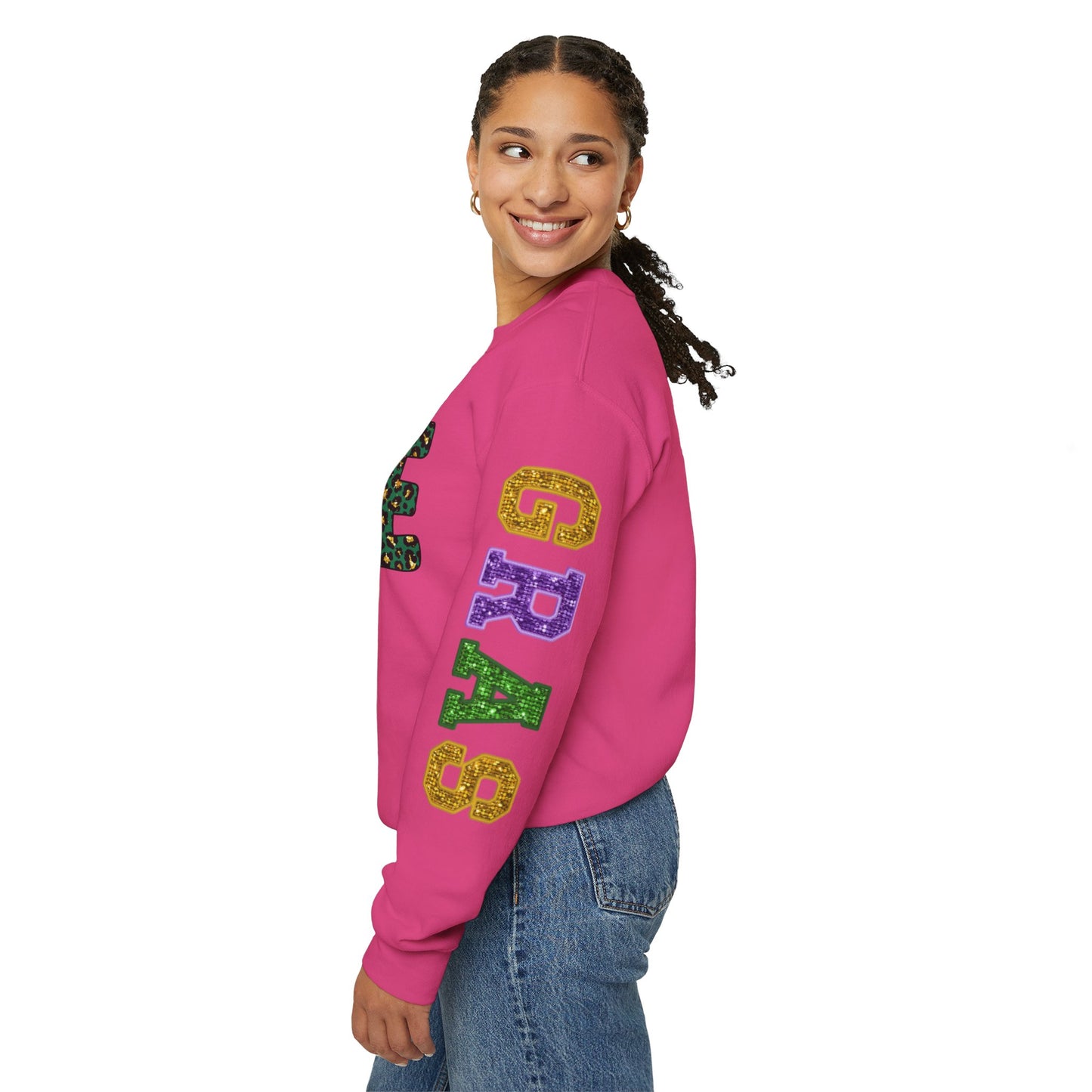 Love Mardi Gras Unisex Heavy Blend Crewneck Sweatshirt