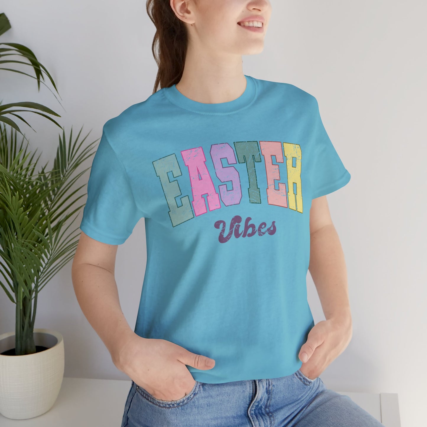 "Easter Vibes" Unisex Jersey Short Sleeve Tee