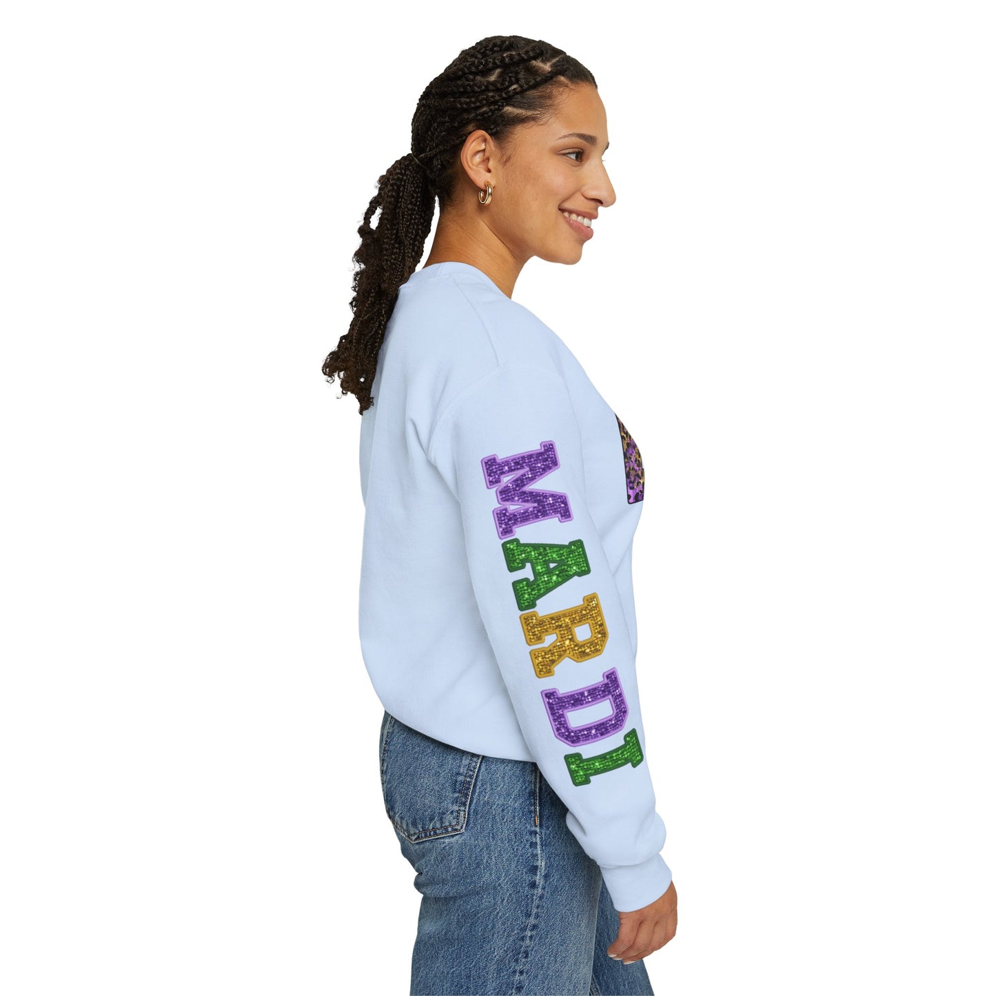 Love Mardi Gras Unisex Heavy Blend Crewneck Sweatshirt