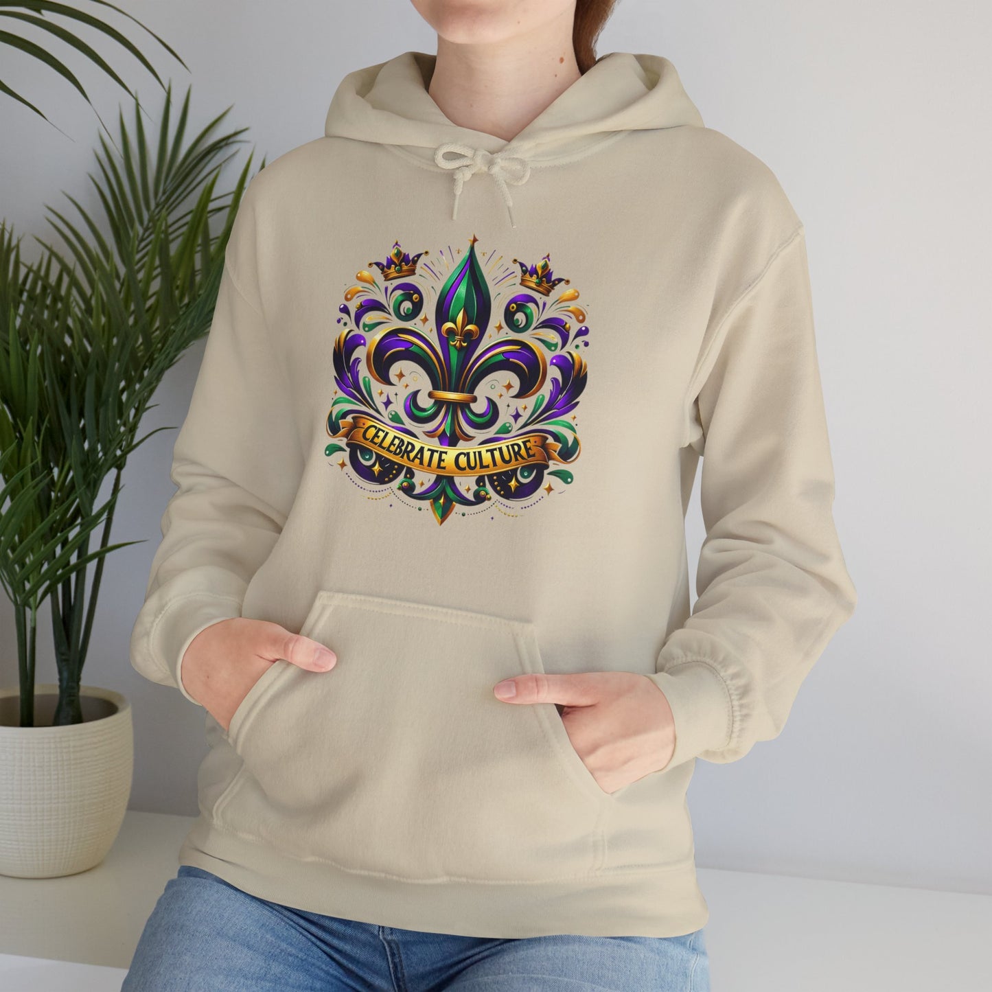 "Celebrate Culture" Mardi Gras Unisex Heavy Blend Hoodie