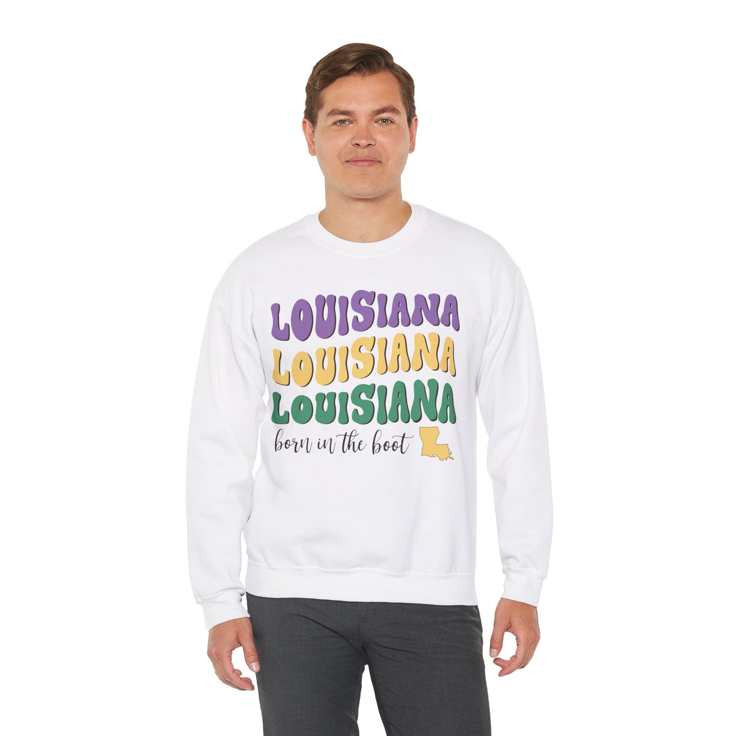 Louisiana Unisex Heavy Blend Crewneck Sweatshirt