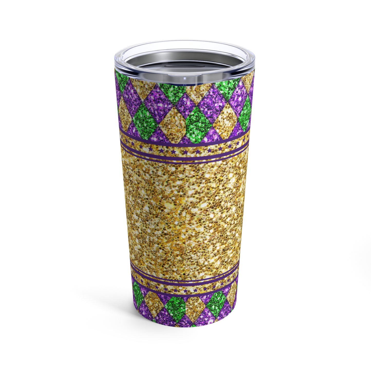 Mardi Gras Fleur-de-lis Tumbler 20oz