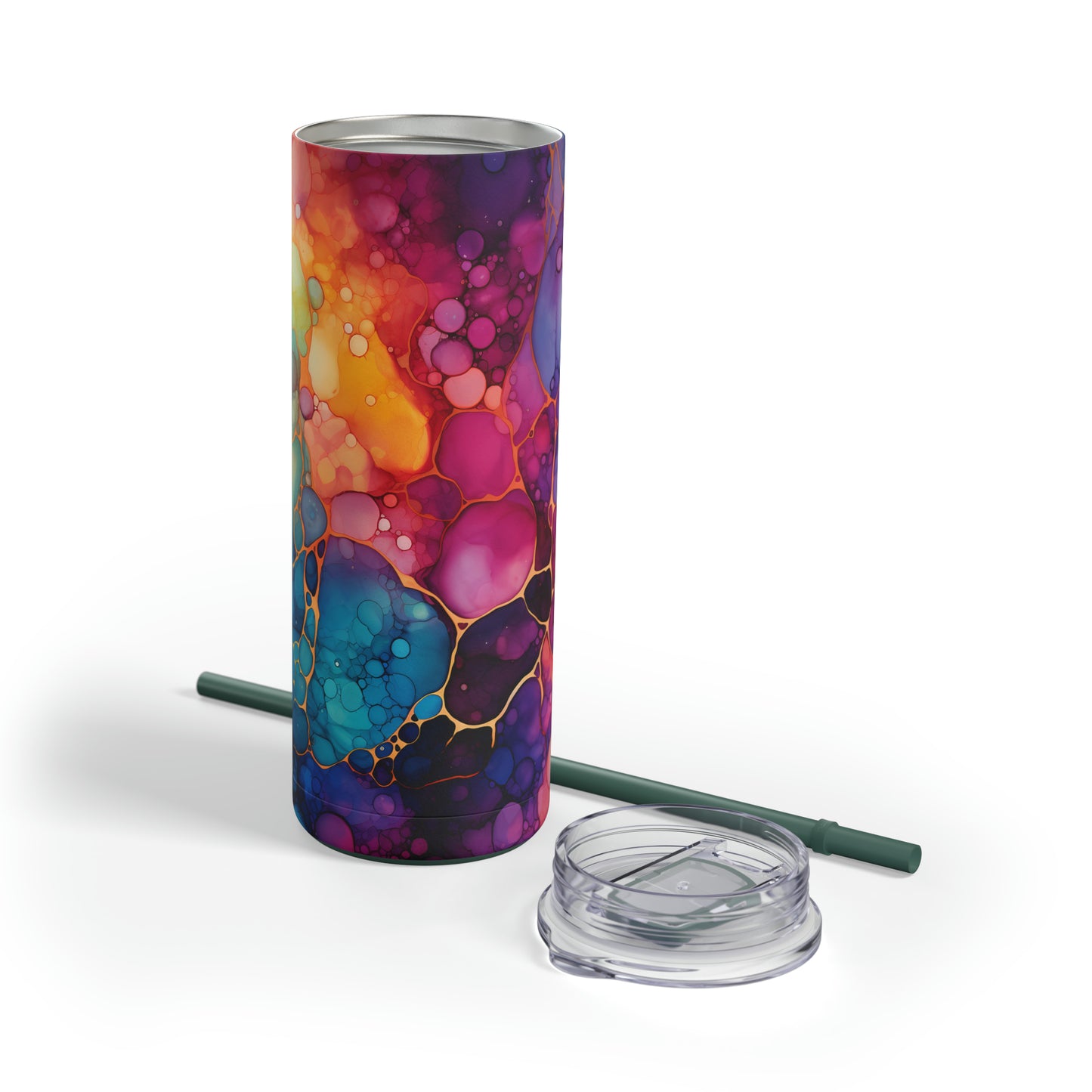 Colorful Skinny Matte Tumbler, 20oz