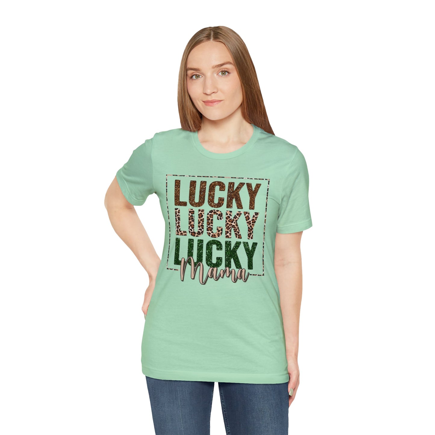 "Lucky Mama"  Unisex Jersey Short Sleeve Tee