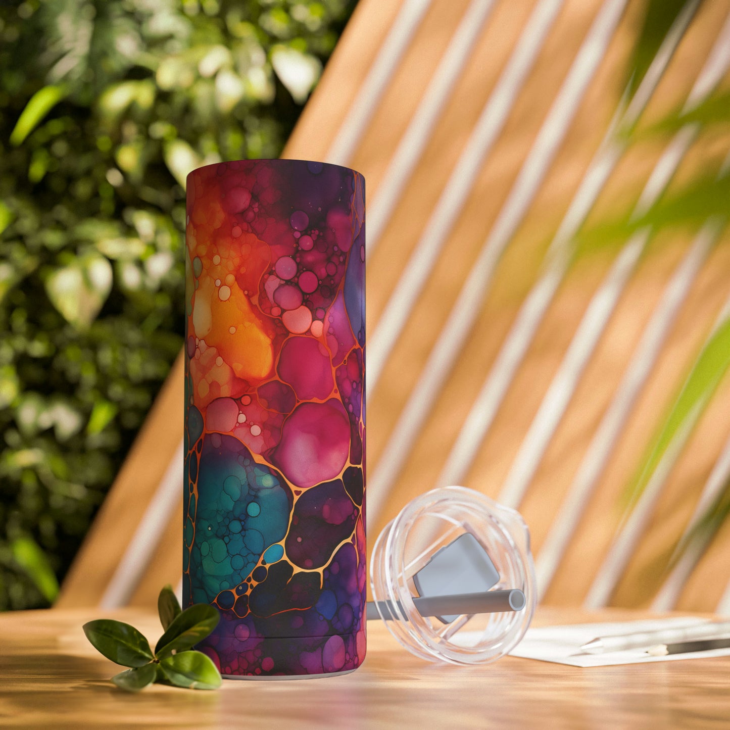 Colorful Skinny Matte Tumbler, 20oz