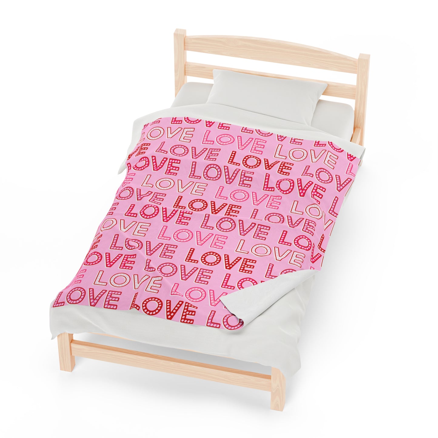 Love Velveteen Plush Blanket