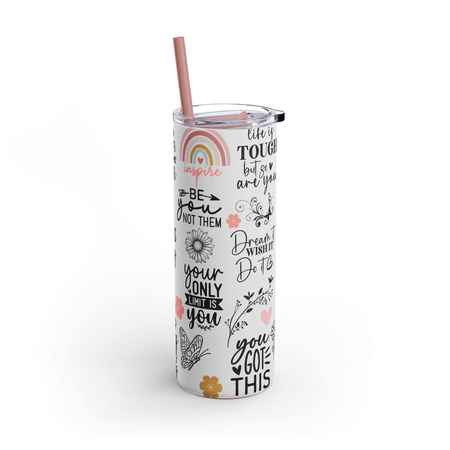 "Good Things Are Coming" Skinny Matte Tumbler, 20oz