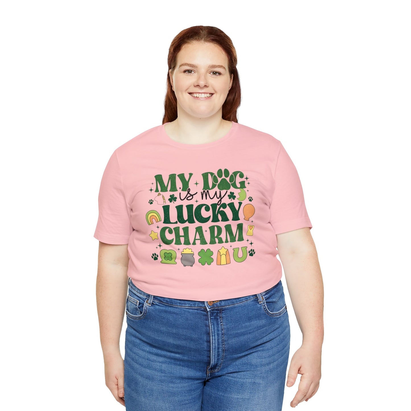 "Lucky Dog"  Unisex Jersey Short Sleeve Tee