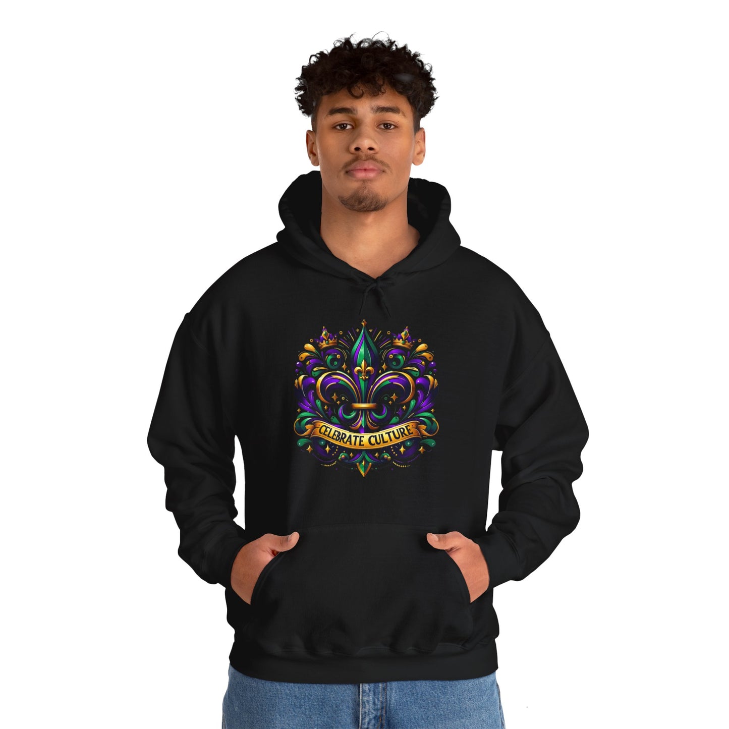 "Celebrate Culture" Mardi Gras Unisex Heavy Blend Hoodie