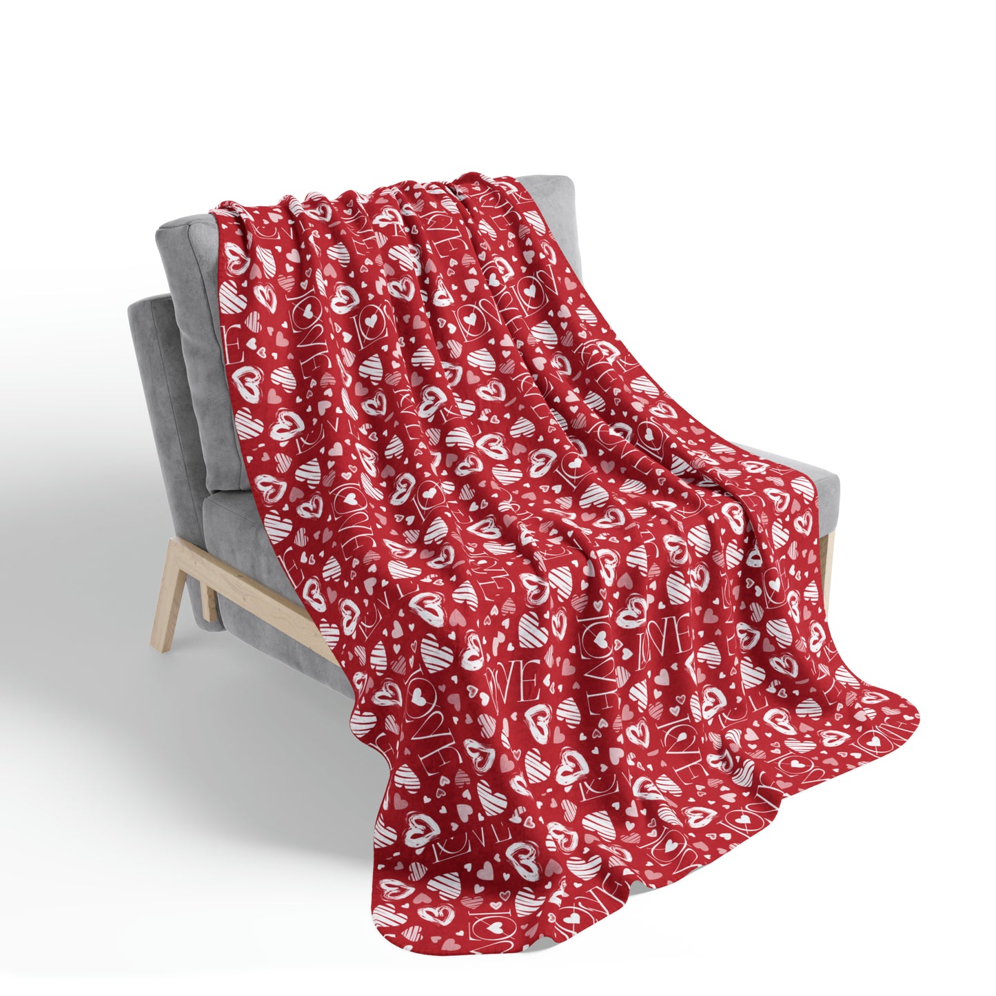 "Embrace of Love" Fleece Sherpa Blanket