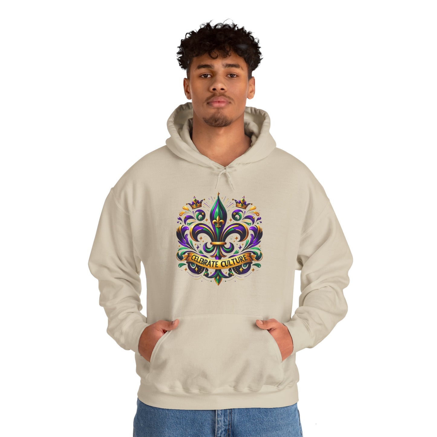 "Celebrate Culture" Mardi Gras Unisex Heavy Blend Hoodie