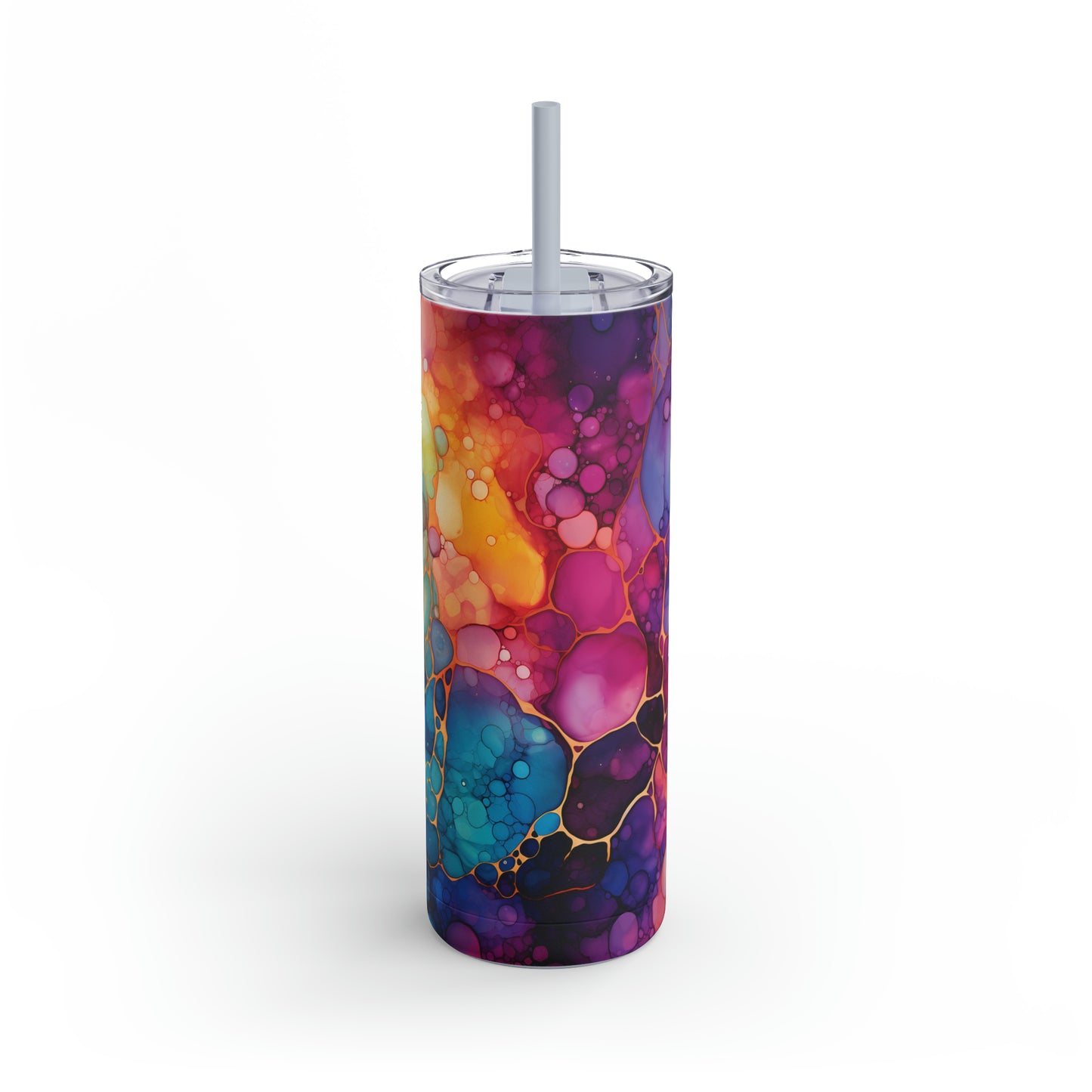 Colorful Skinny Matte Tumbler, 20oz