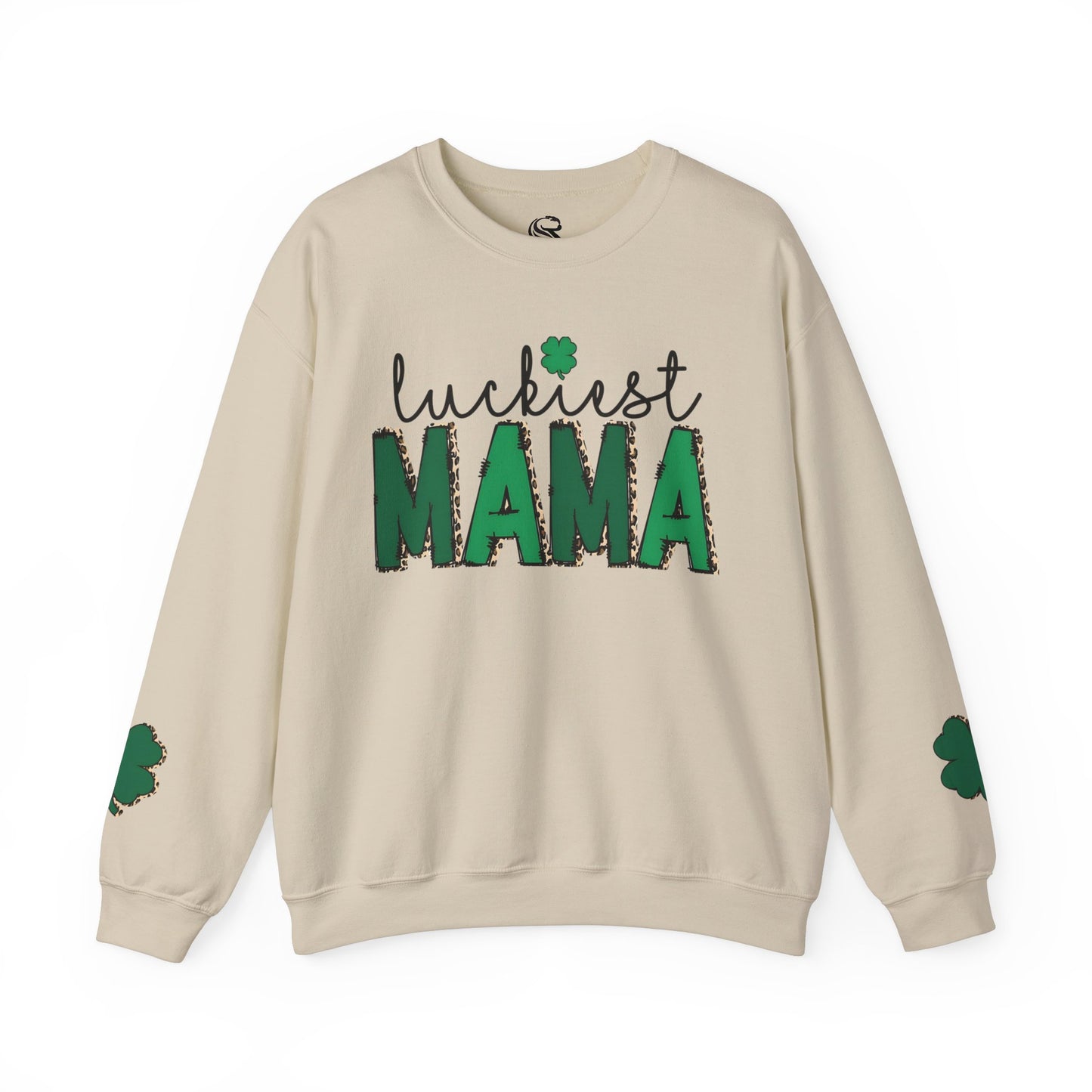 "Luckiest Mama" Heavy Blend Crewneck Sweatshirt