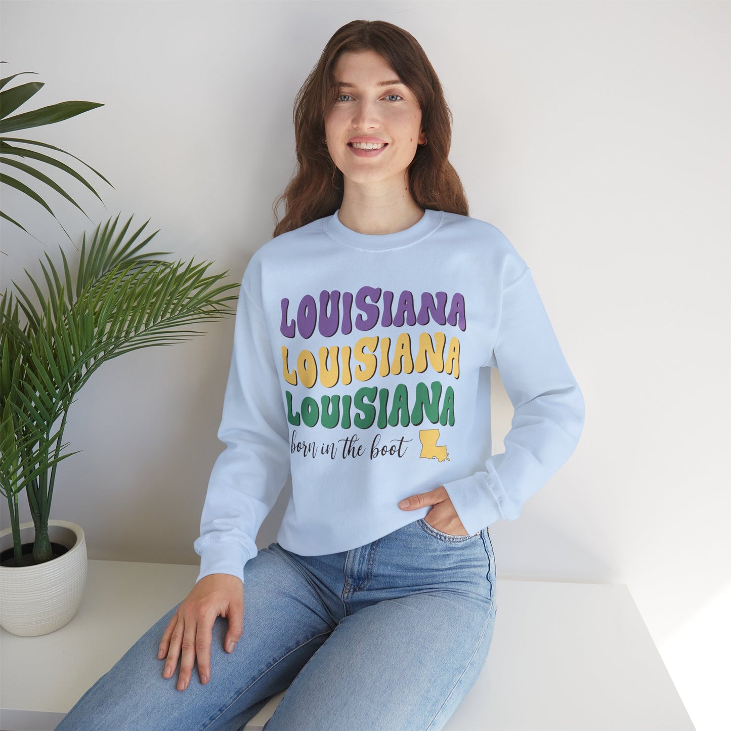 Louisiana Unisex Heavy Blend Crewneck Sweatshirt