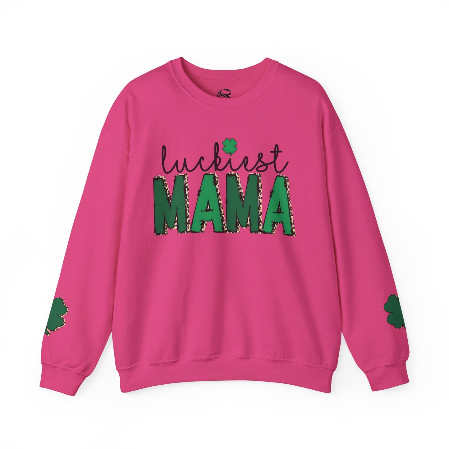 "Luckiest Mama" Heavy Blend Crewneck Sweatshirt