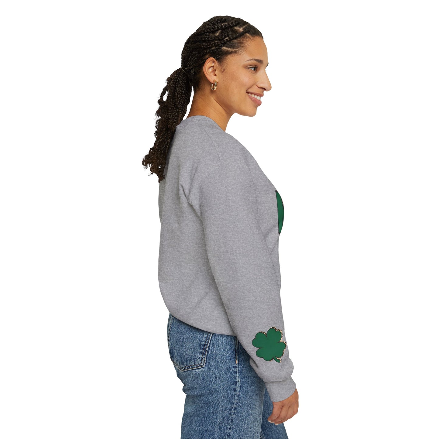 "Luckiest Mama" Heavy Blend Crewneck Sweatshirt