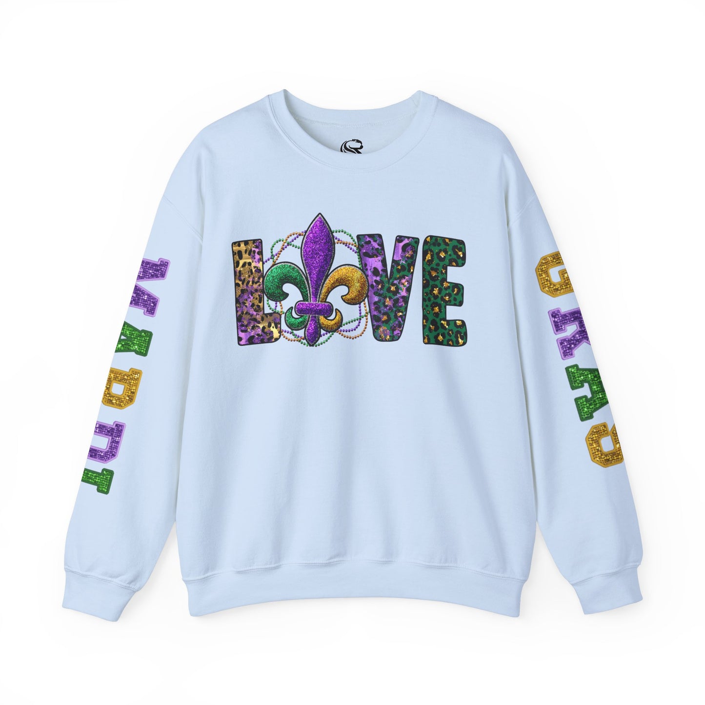 Love Mardi Gras Unisex Heavy Blend Crewneck Sweatshirt