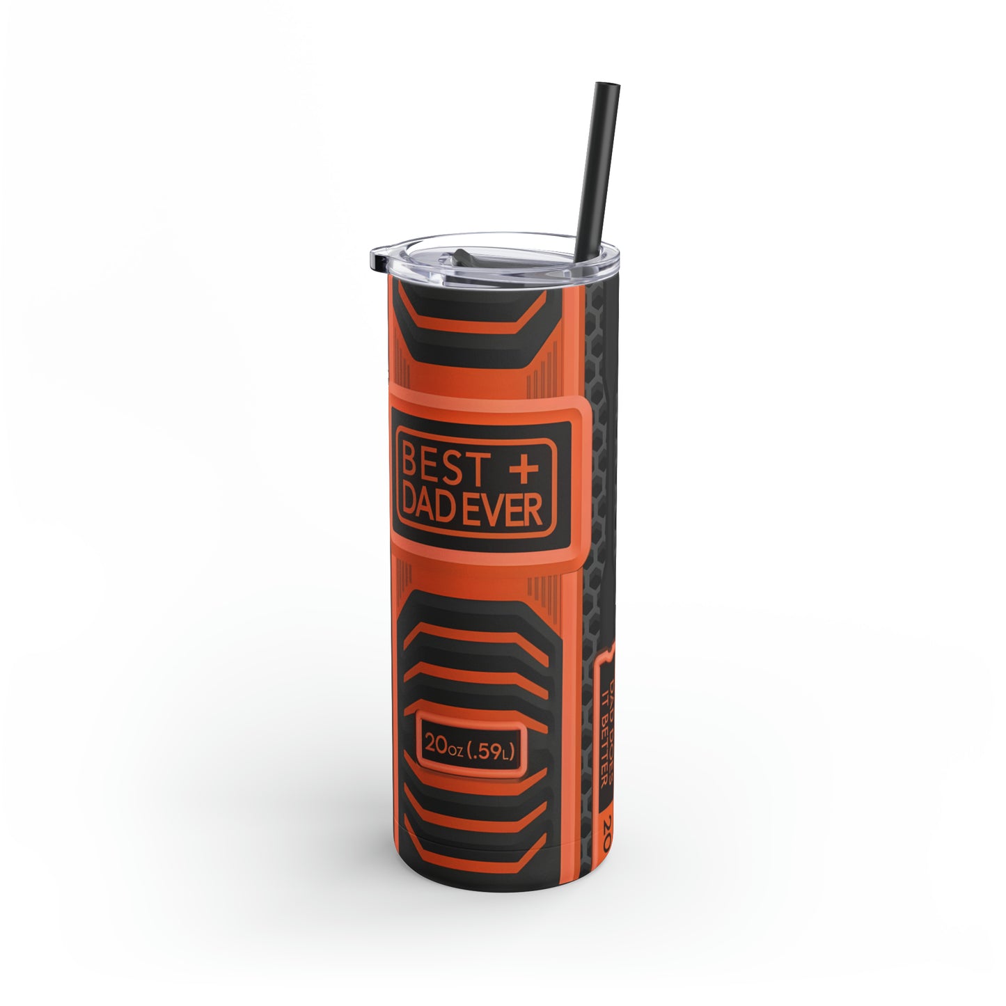 "Best Dad Ever" Skinny Matte Tumbler, 20oz