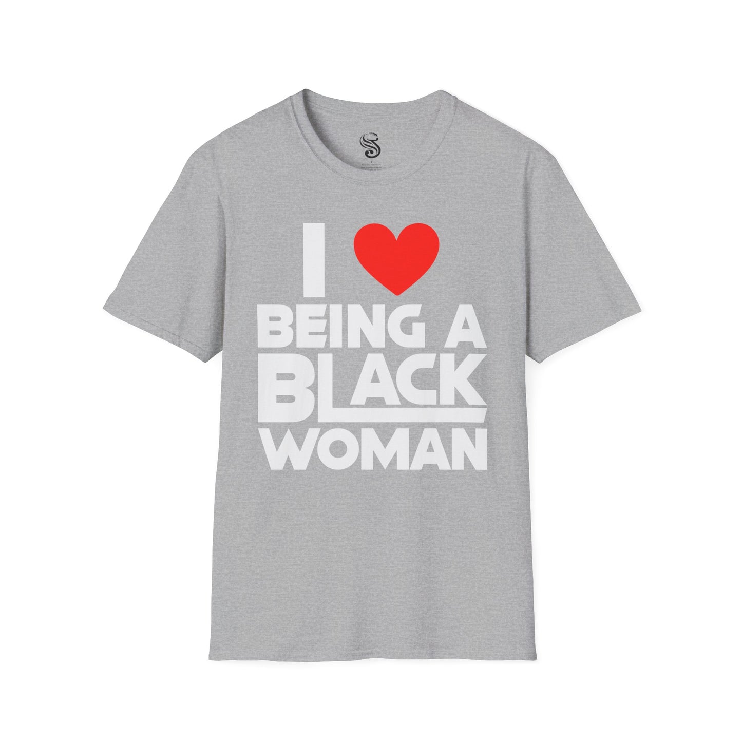 "I Love Being A Black Woman" Unisex Softstyle T-Shirt