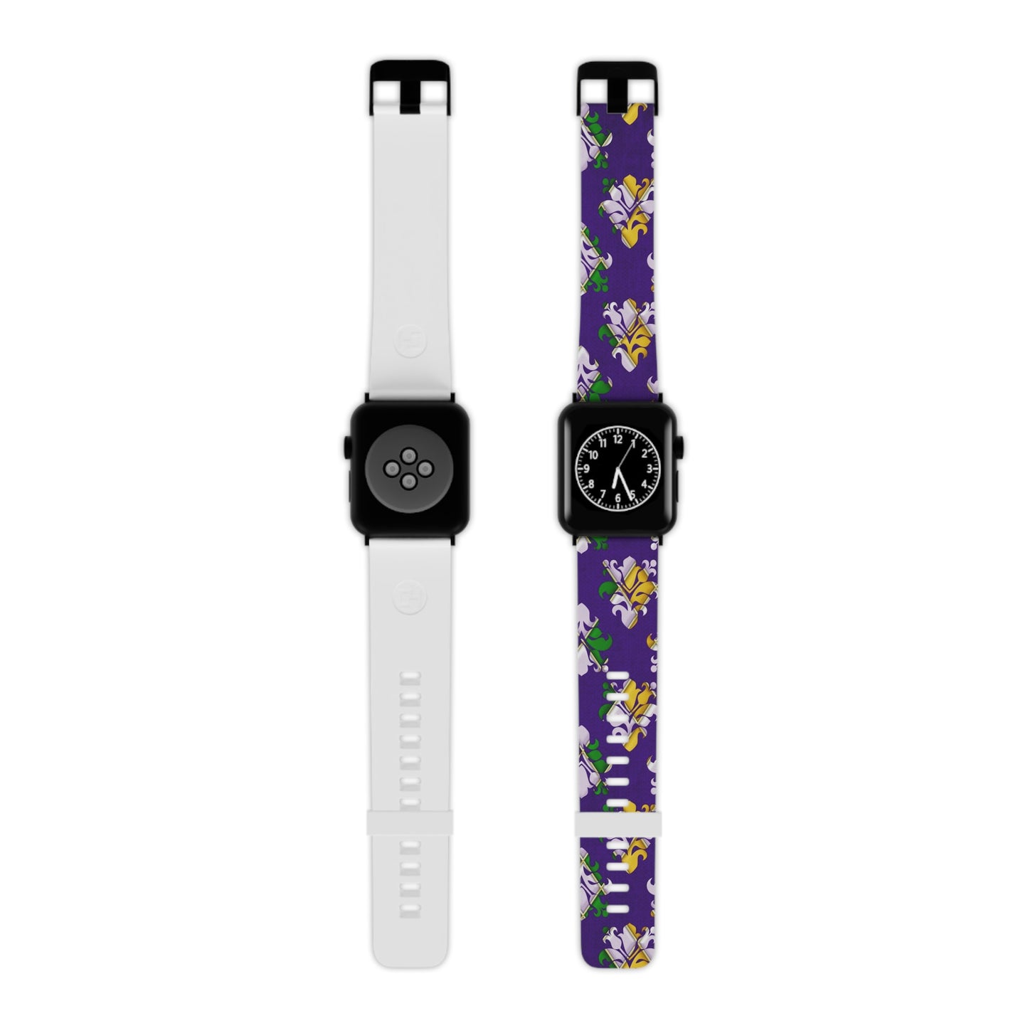 Mardi Gras Flower Design Band for Apple Watch