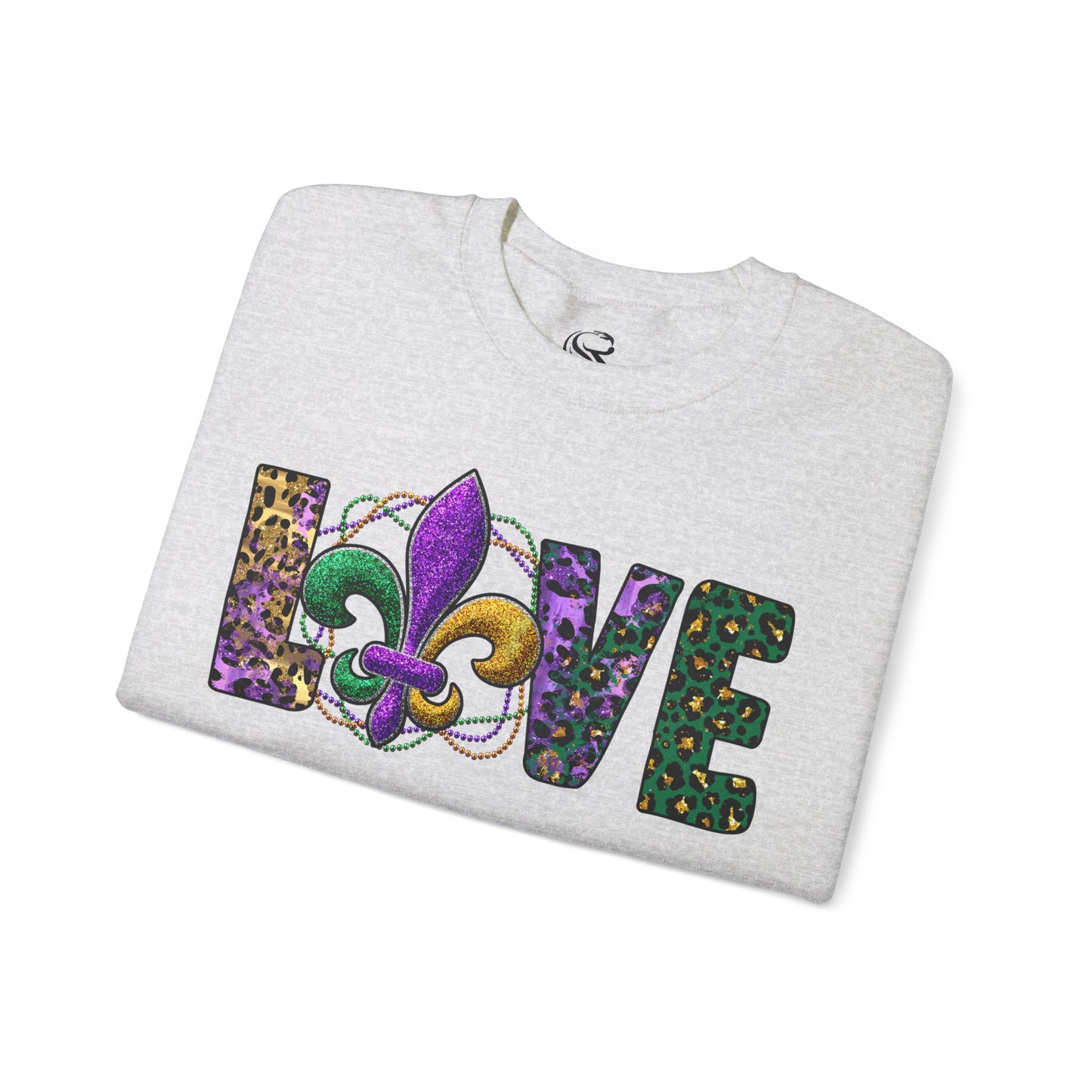 Love Mardi Gras Unisex Heavy Blend Crewneck Sweatshirt