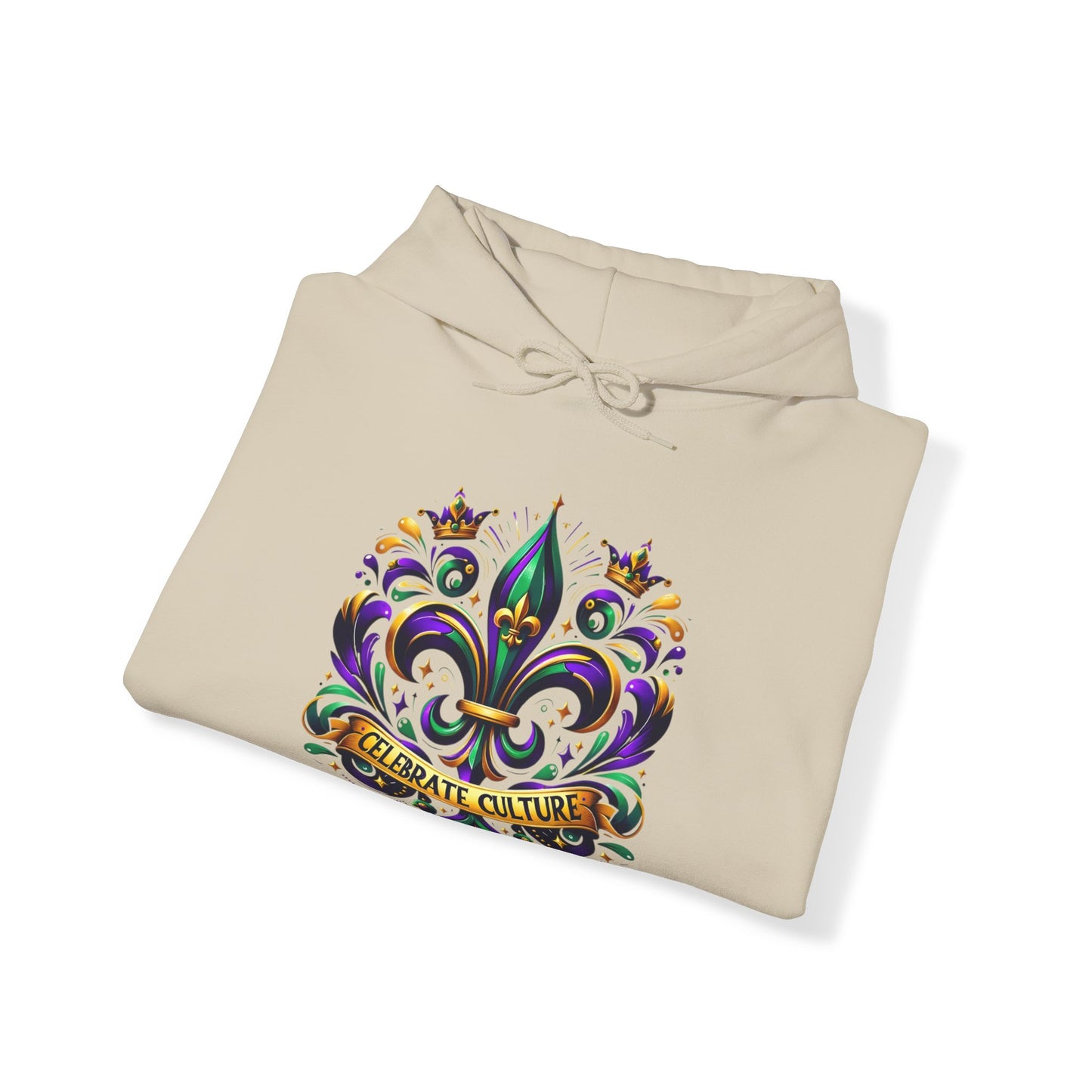 "Celebrate Culture" Mardi Gras Unisex Heavy Blend Hoodie