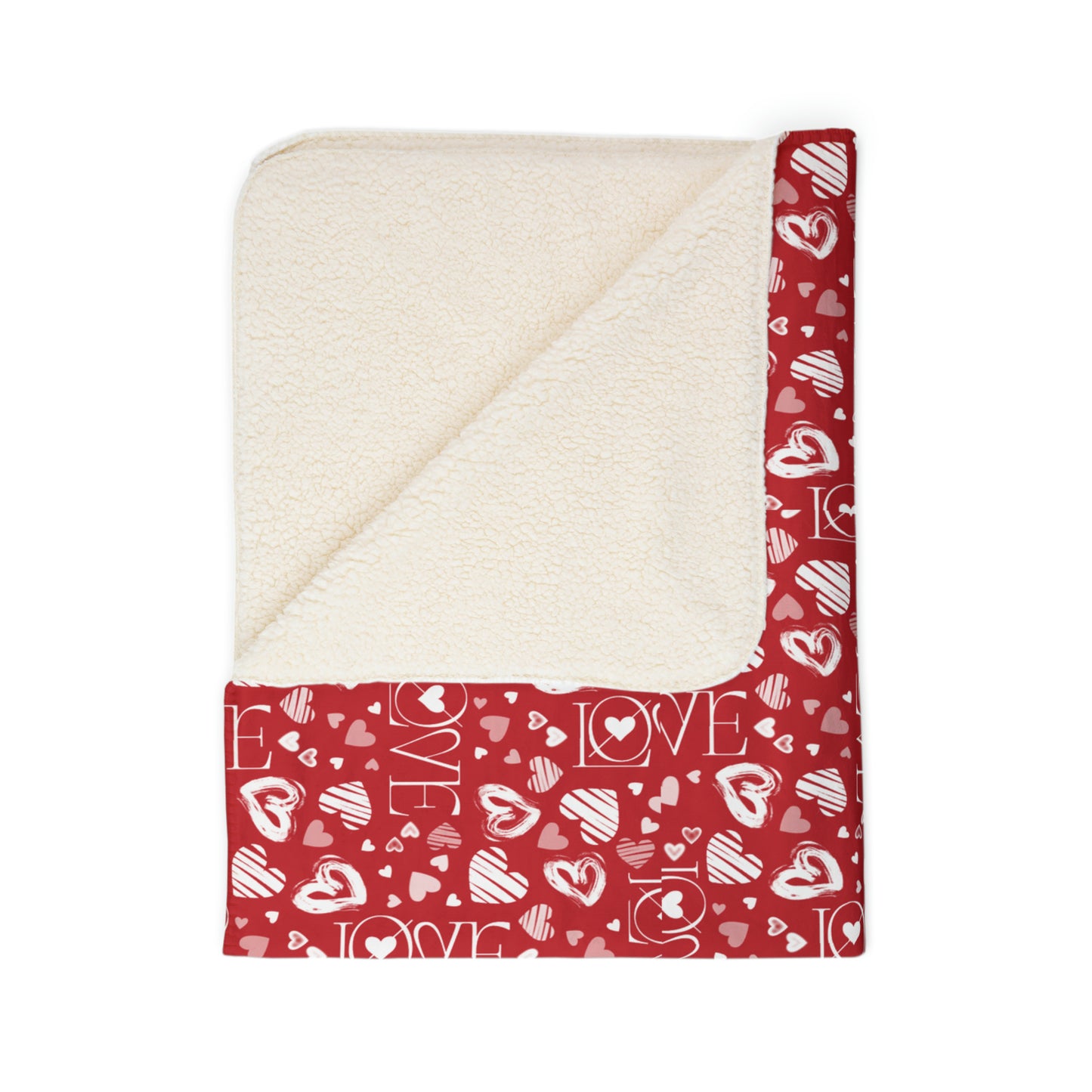 "Embrace of Love" Fleece Sherpa Blanket