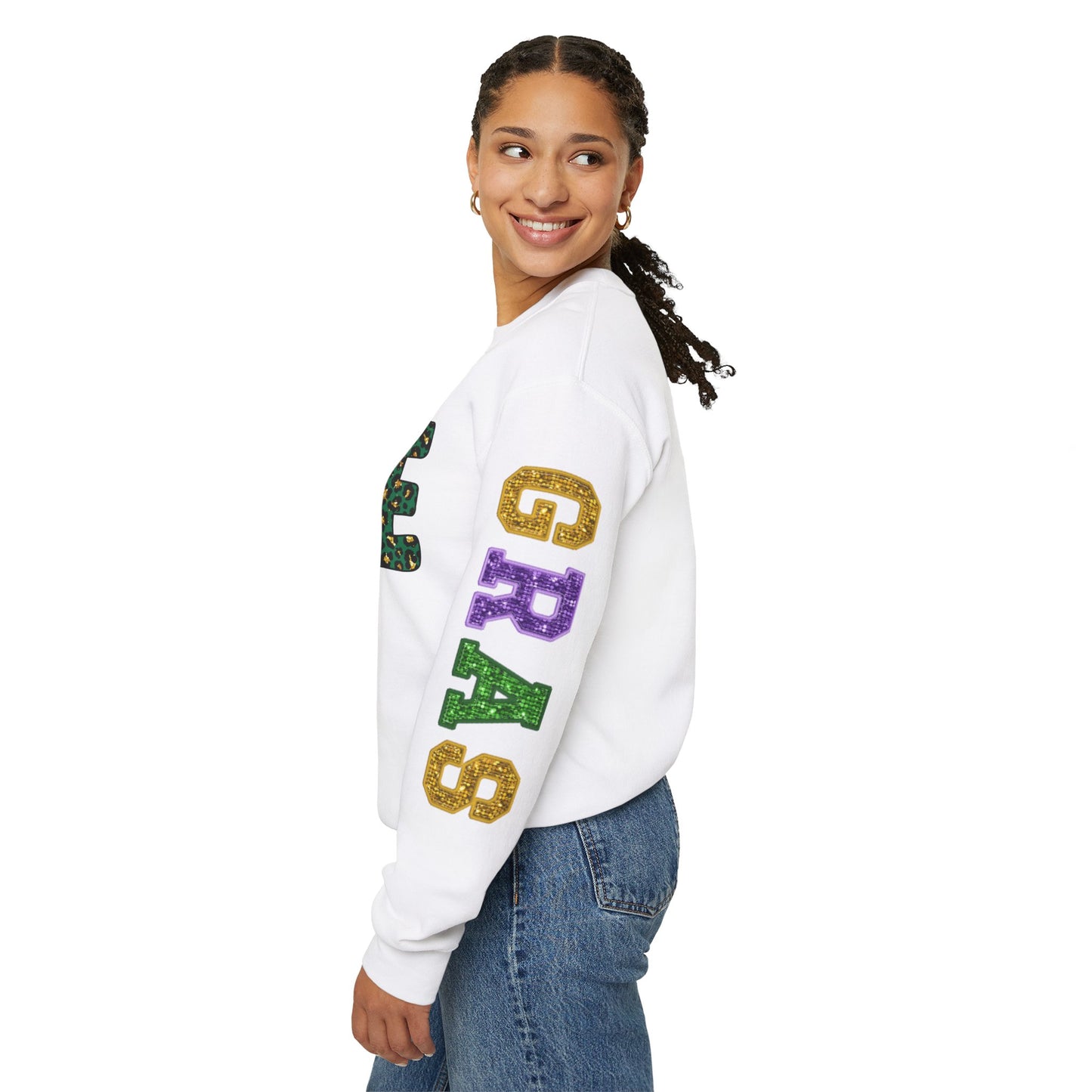 Love Mardi Gras Unisex Heavy Blend Crewneck Sweatshirt