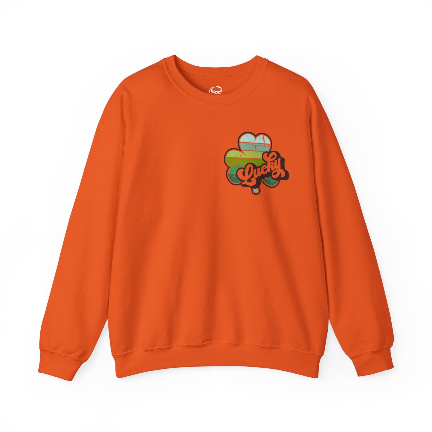 "Luckiest Mama" Heavy Blend Crewneck Sweatshirt