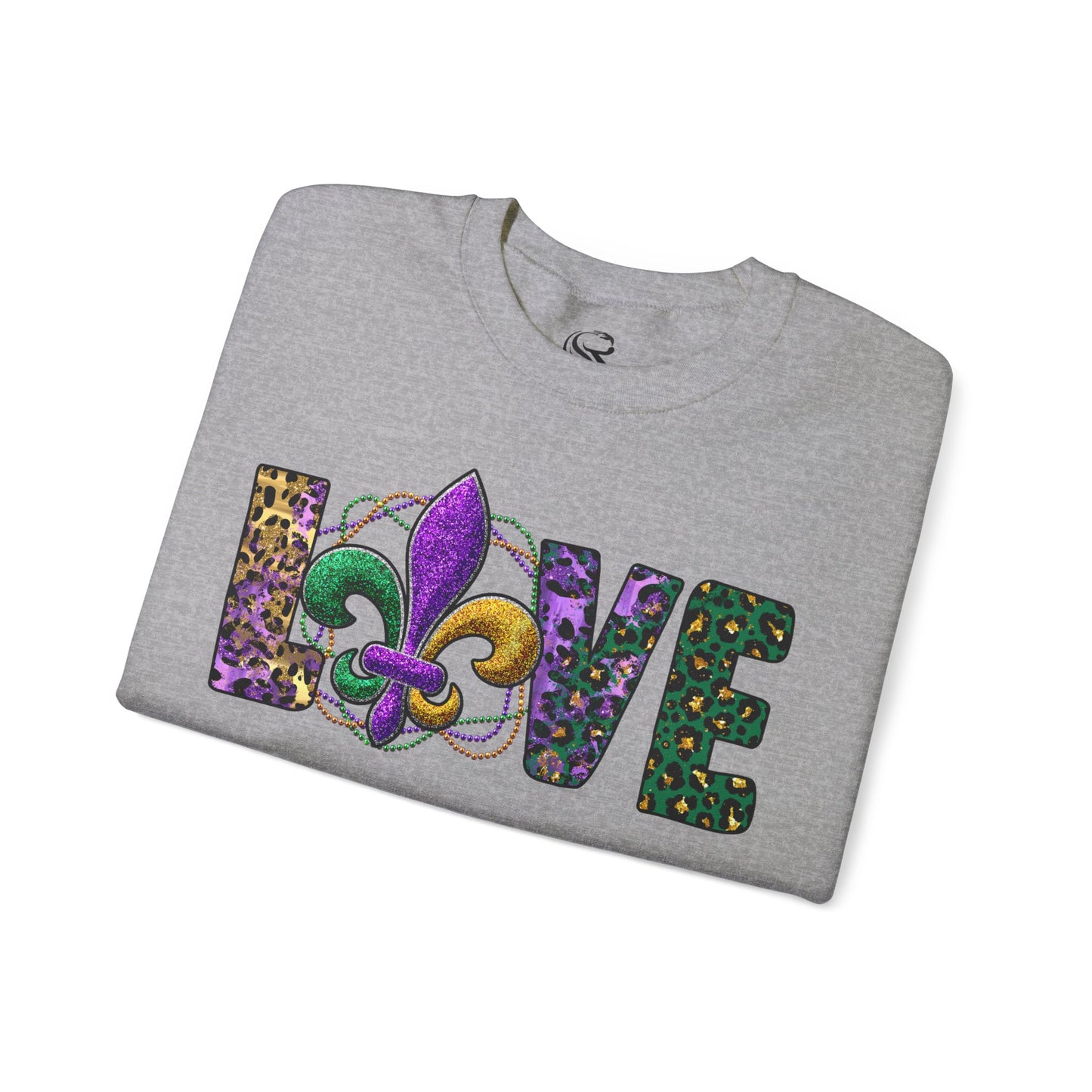 Love Mardi Gras Unisex Heavy Blend Crewneck Sweatshirt