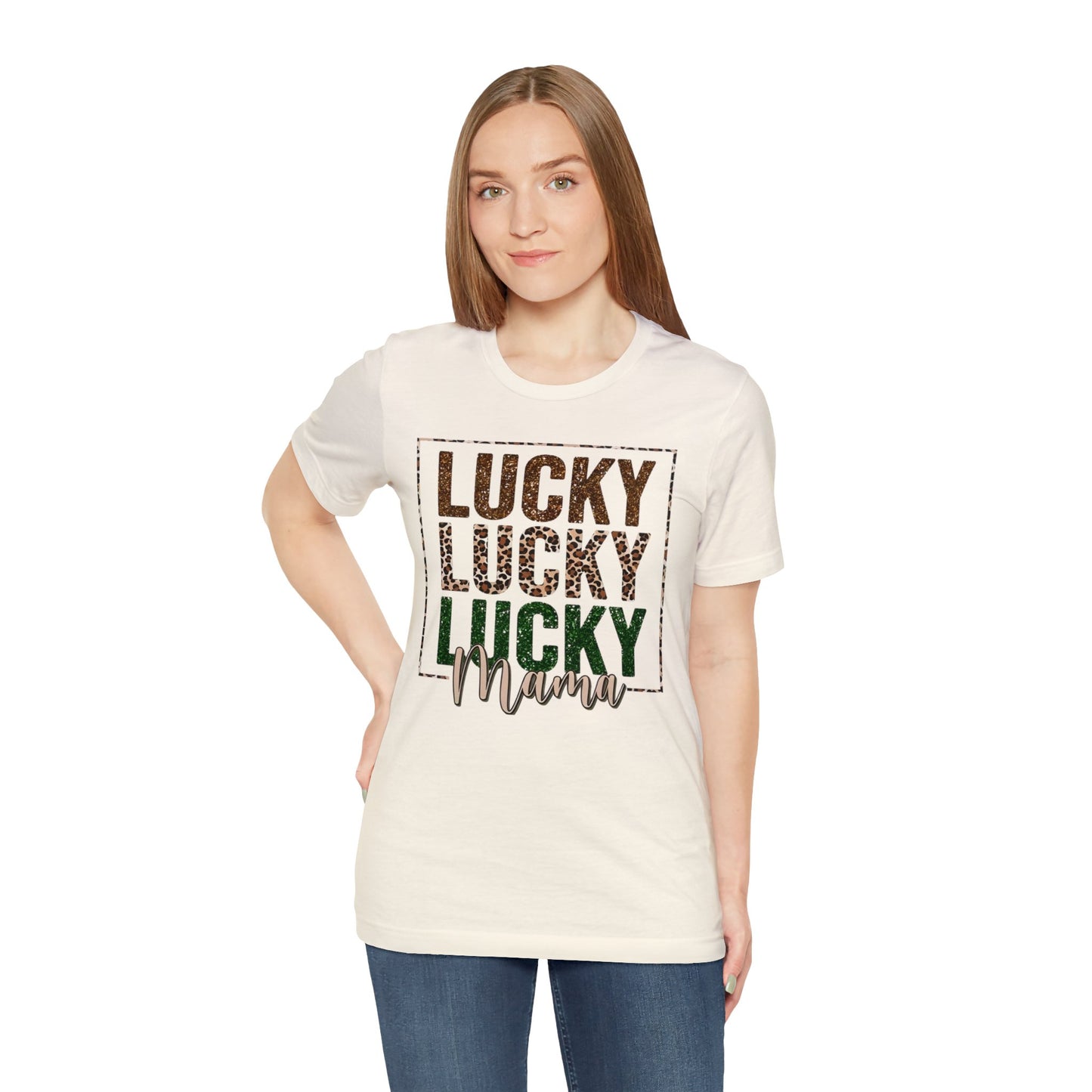 "Lucky Mama"  Unisex Jersey Short Sleeve Tee