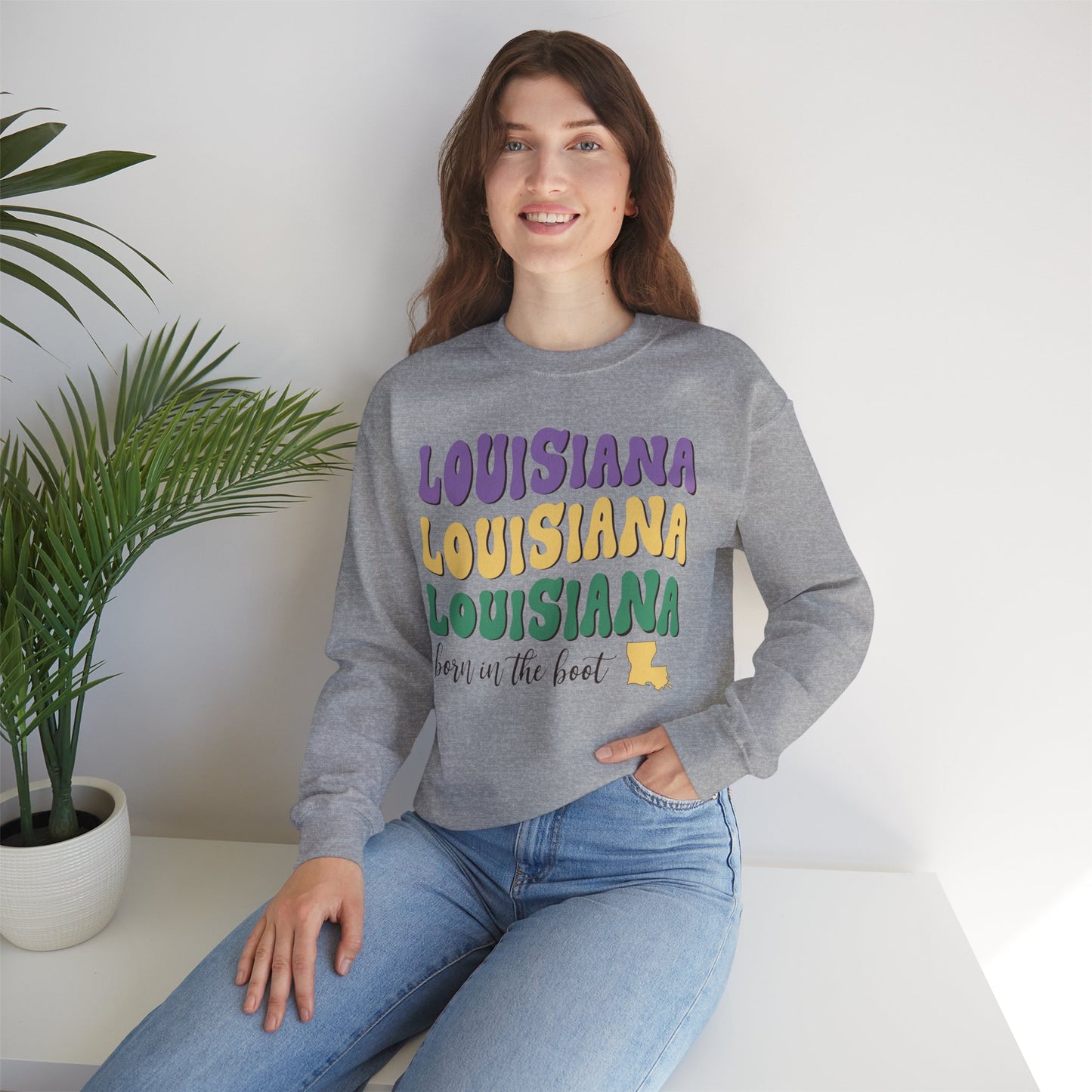 Louisiana Unisex Heavy Blend Crewneck Sweatshirt