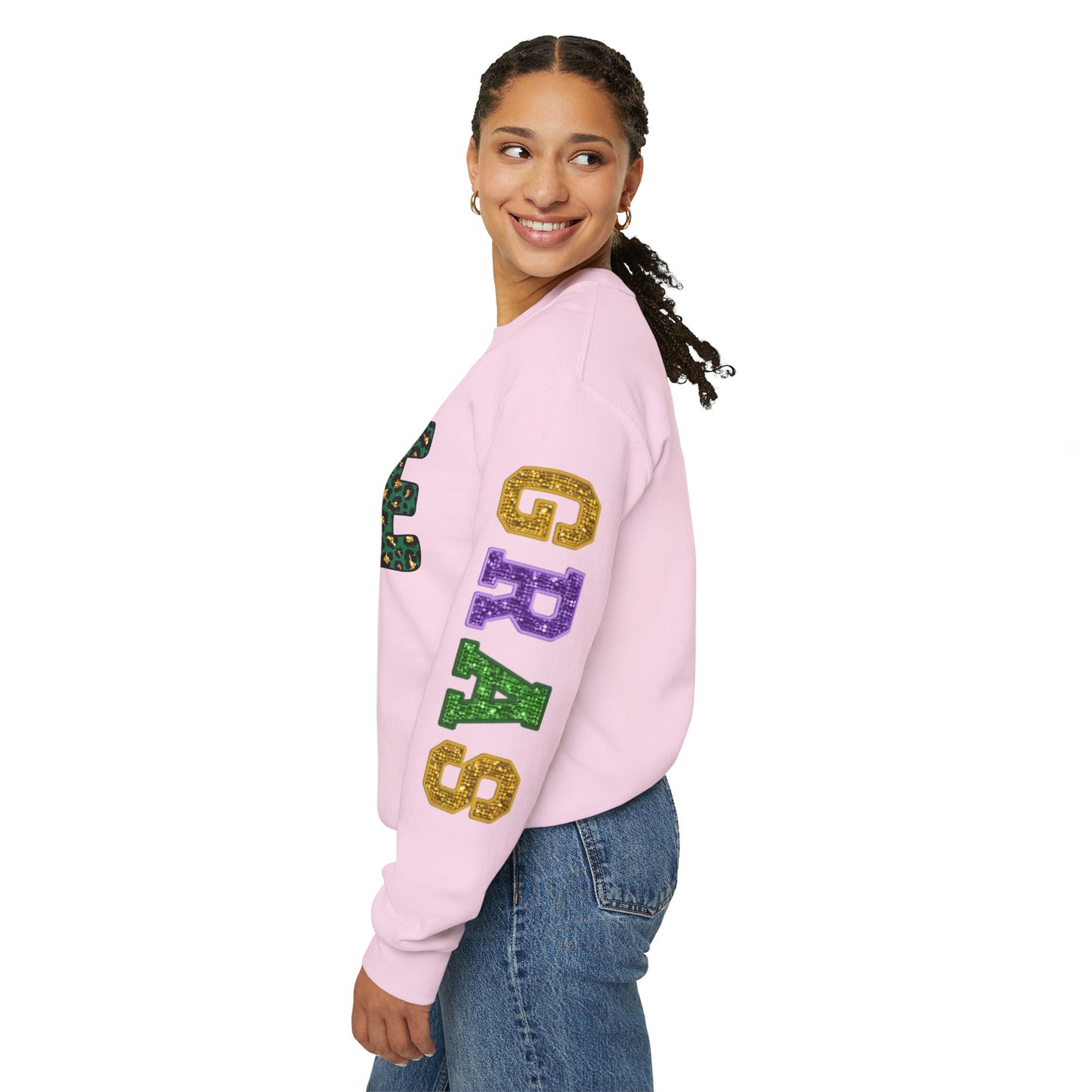 Love Mardi Gras Unisex Heavy Blend Crewneck Sweatshirt