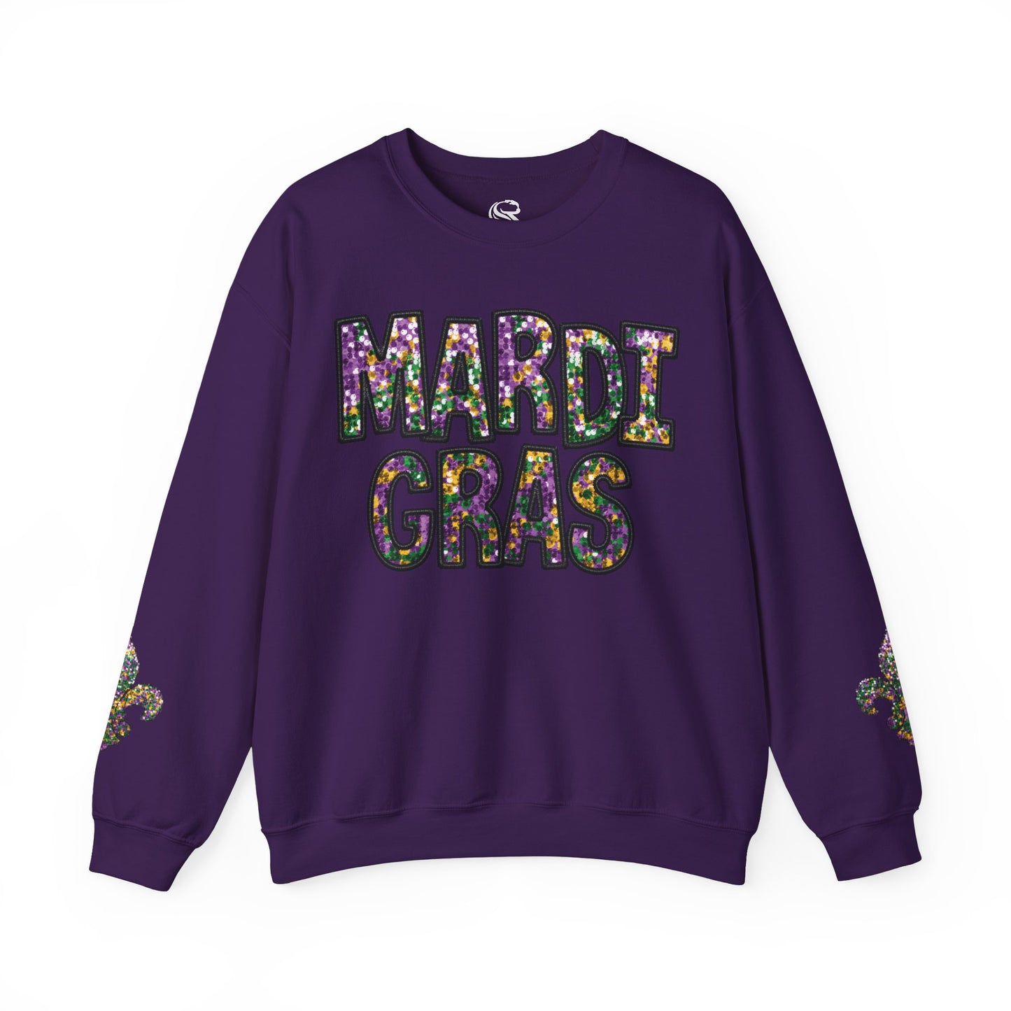 "Carnival Sparkle" Mardi Gras Unisex Heavy Blend Crewneck Sweatshirt