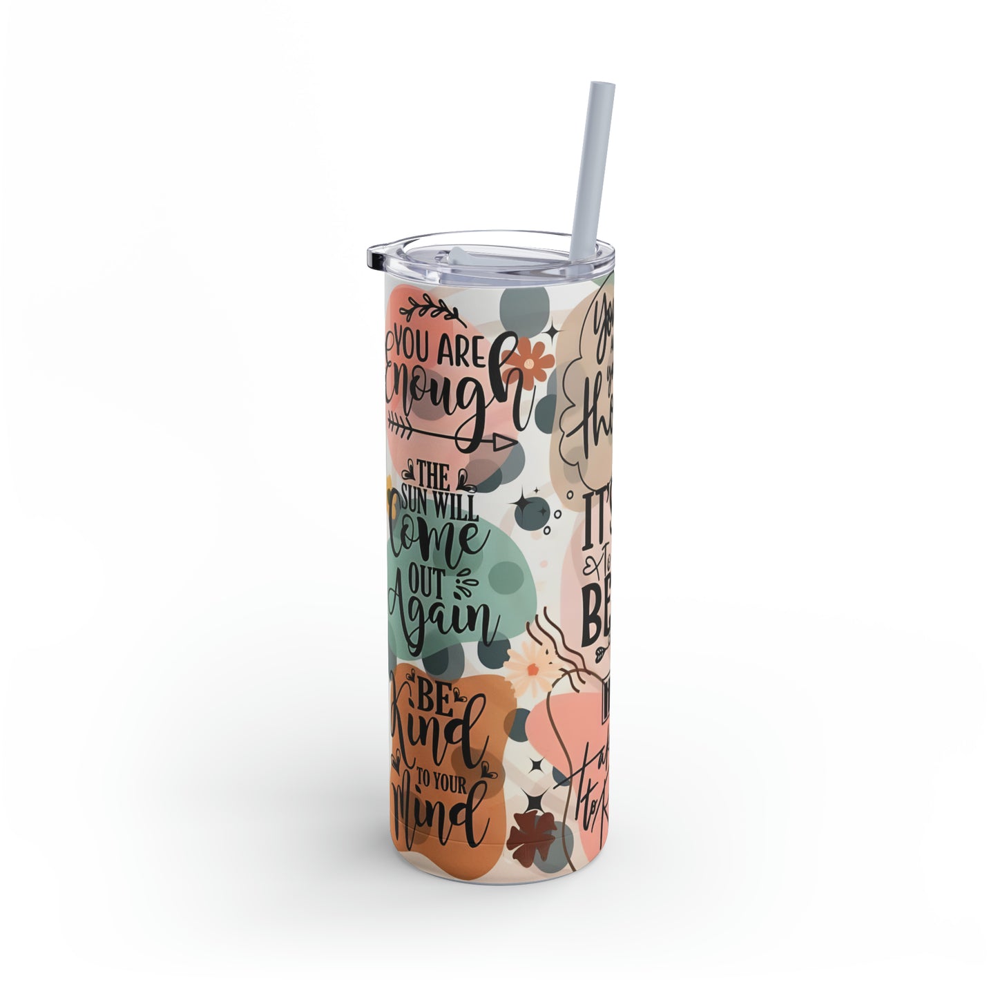 "Take Time to Recharge" Matte Tumbler, 20oz