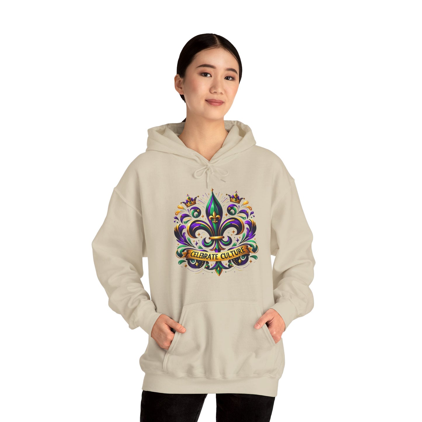 "Celebrate Culture" Mardi Gras Unisex Heavy Blend Hoodie