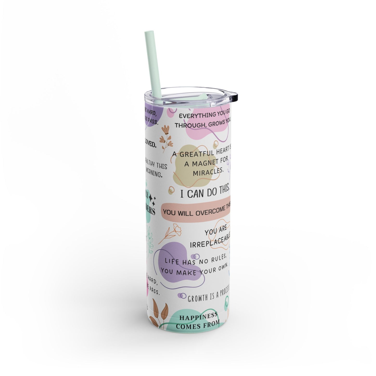 Copy of "Daily Reminders" Skinny Matte Tumbler, 20oz