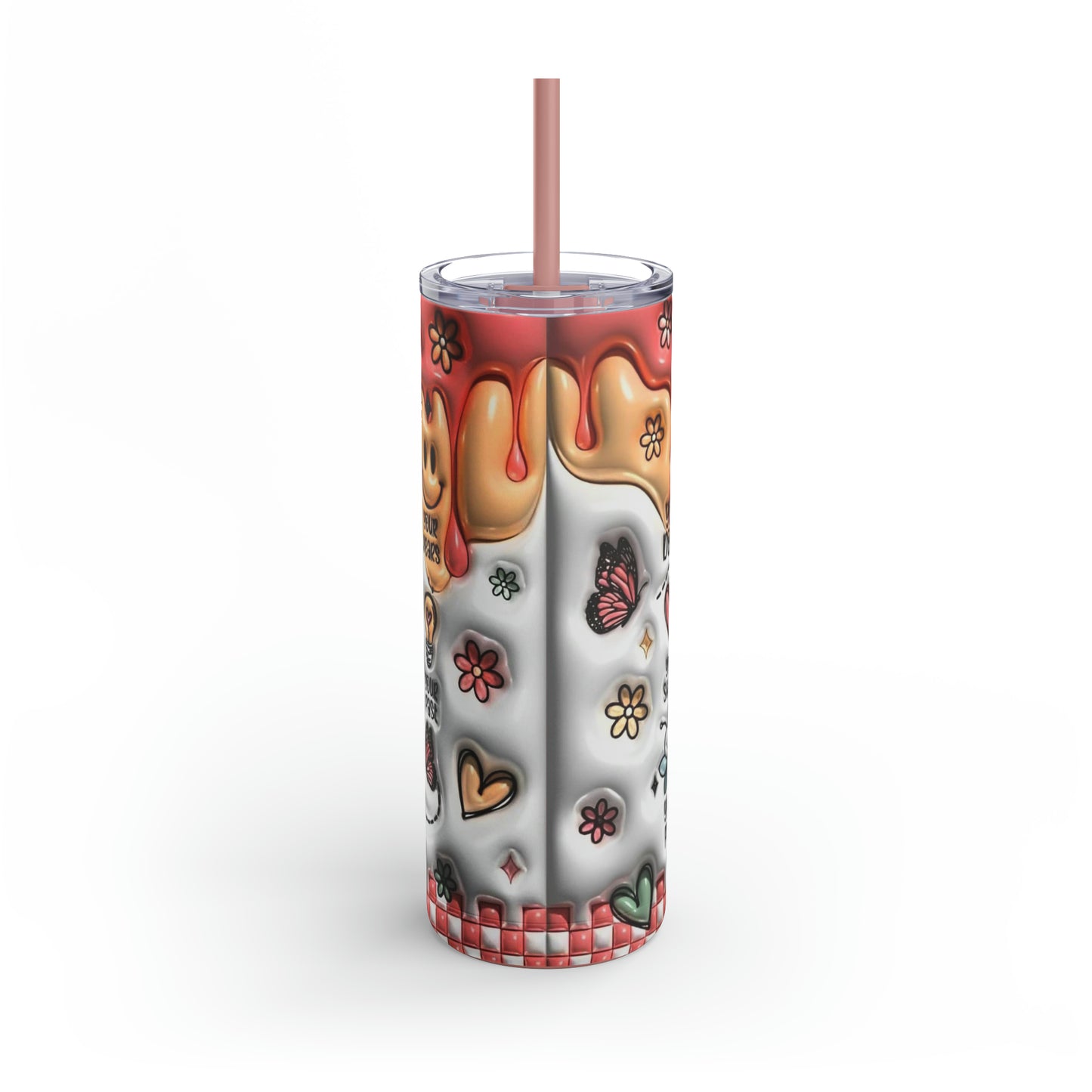 "God Is Bigger Than" Skinny Matte Tumbler, 20oz