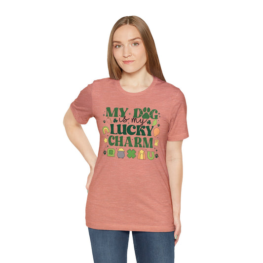 "Lucky Dog"  Unisex Jersey Short Sleeve Tee