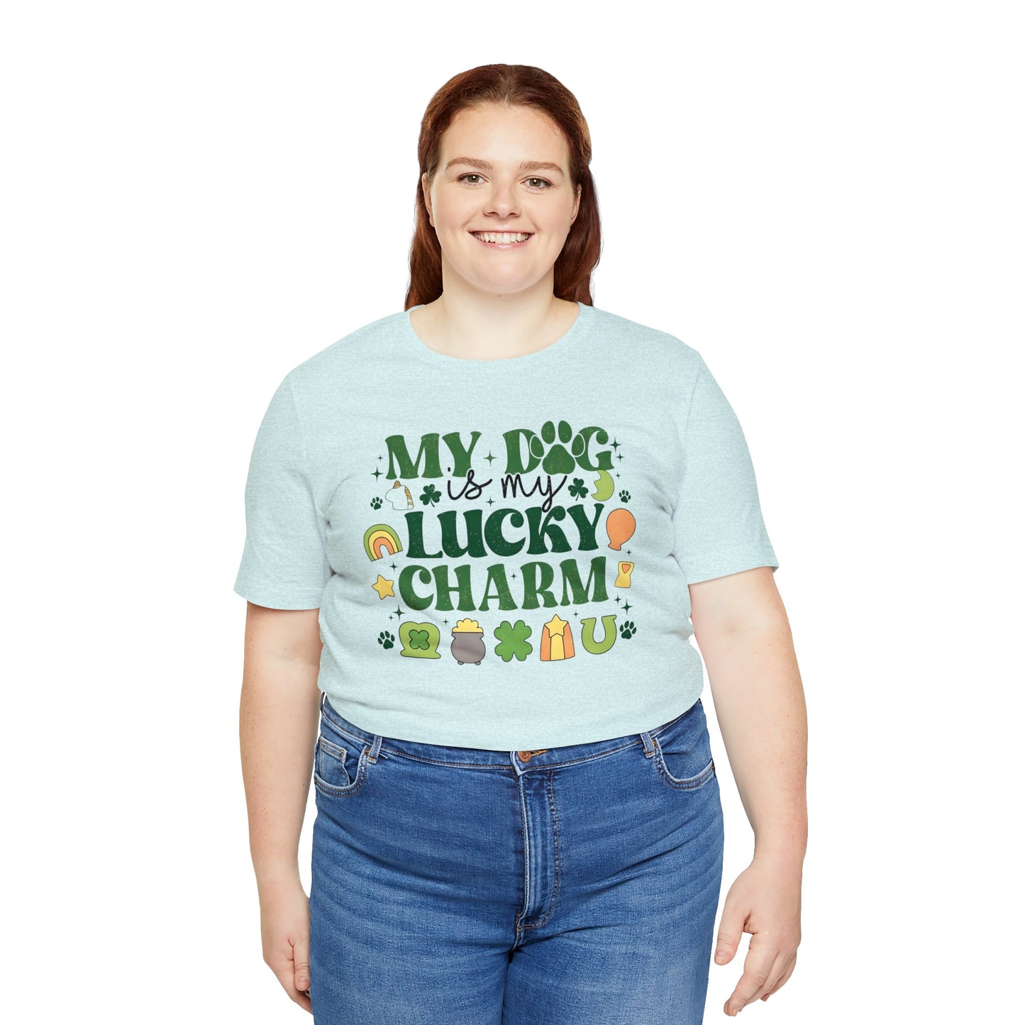 "Lucky Dog"  Unisex Jersey Short Sleeve Tee