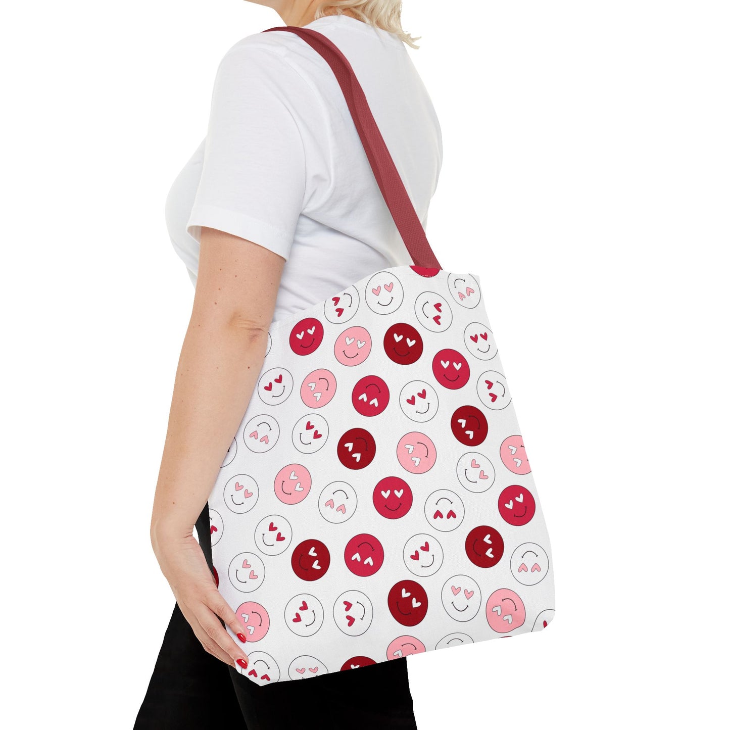 "Love Smiley Face" Tote Bag (AOP)