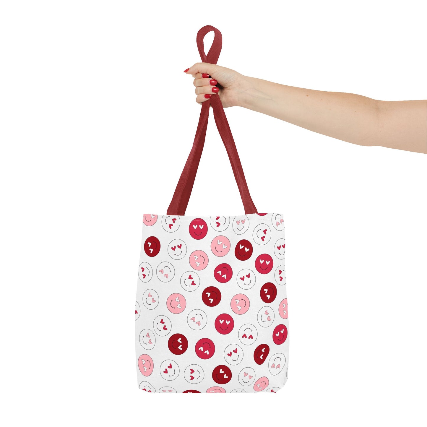 "Love Smiley Face" Tote Bag (AOP)