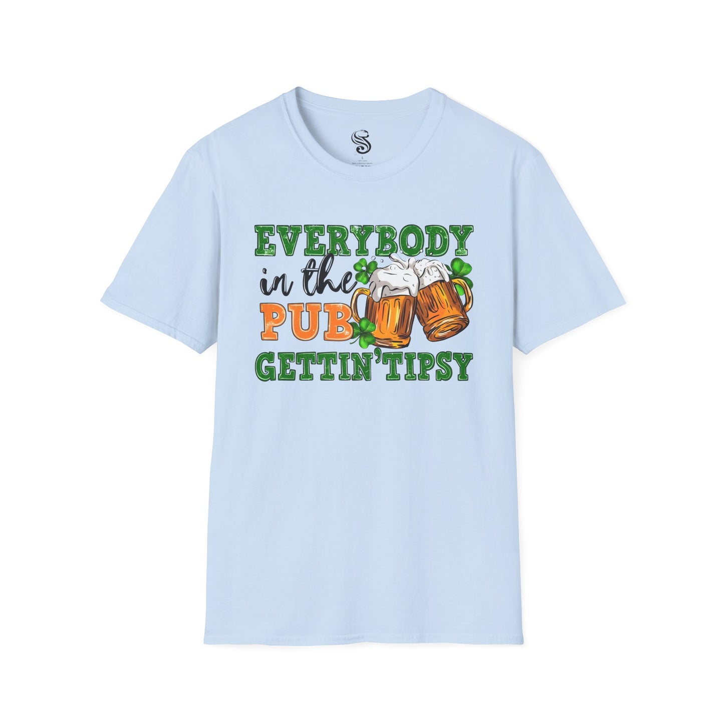 "Everybody In The Pub Getting Tipsy" Unisex Softstyle T-Shirt