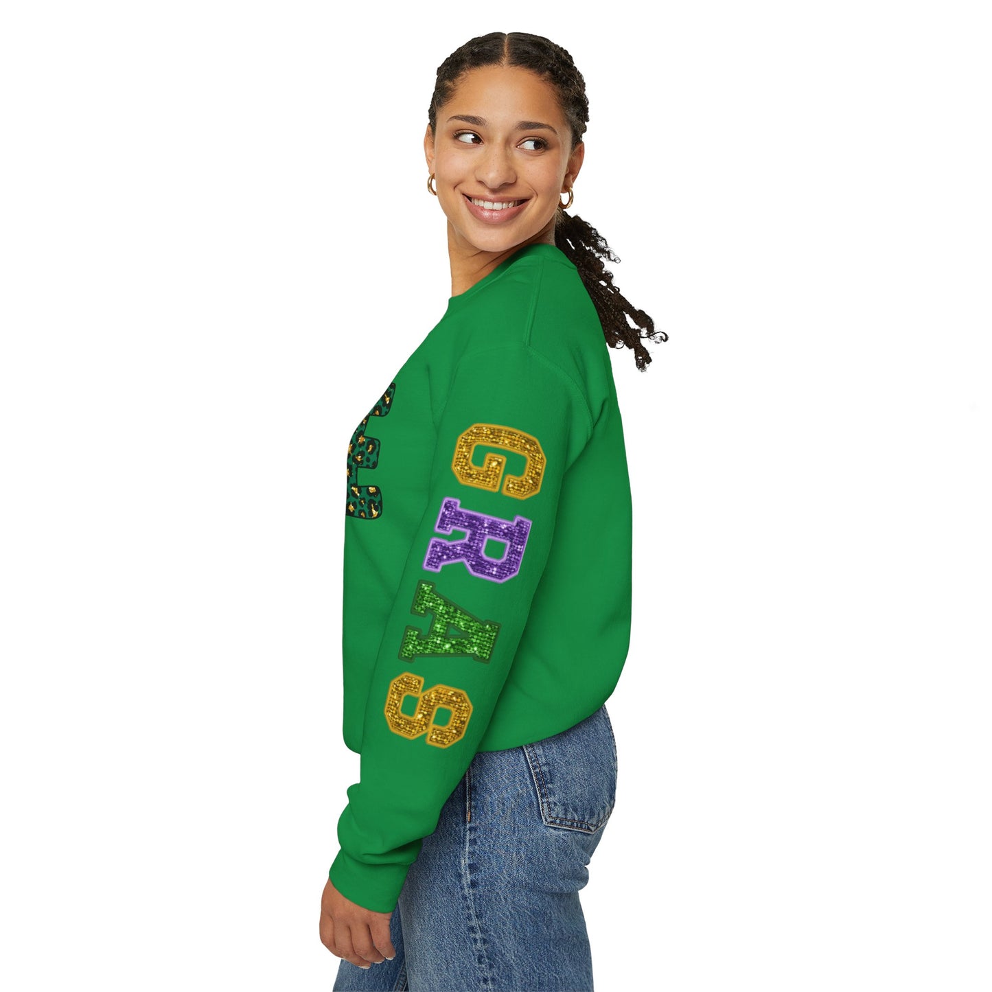 Love Mardi Gras Unisex Heavy Blend Crewneck Sweatshirt