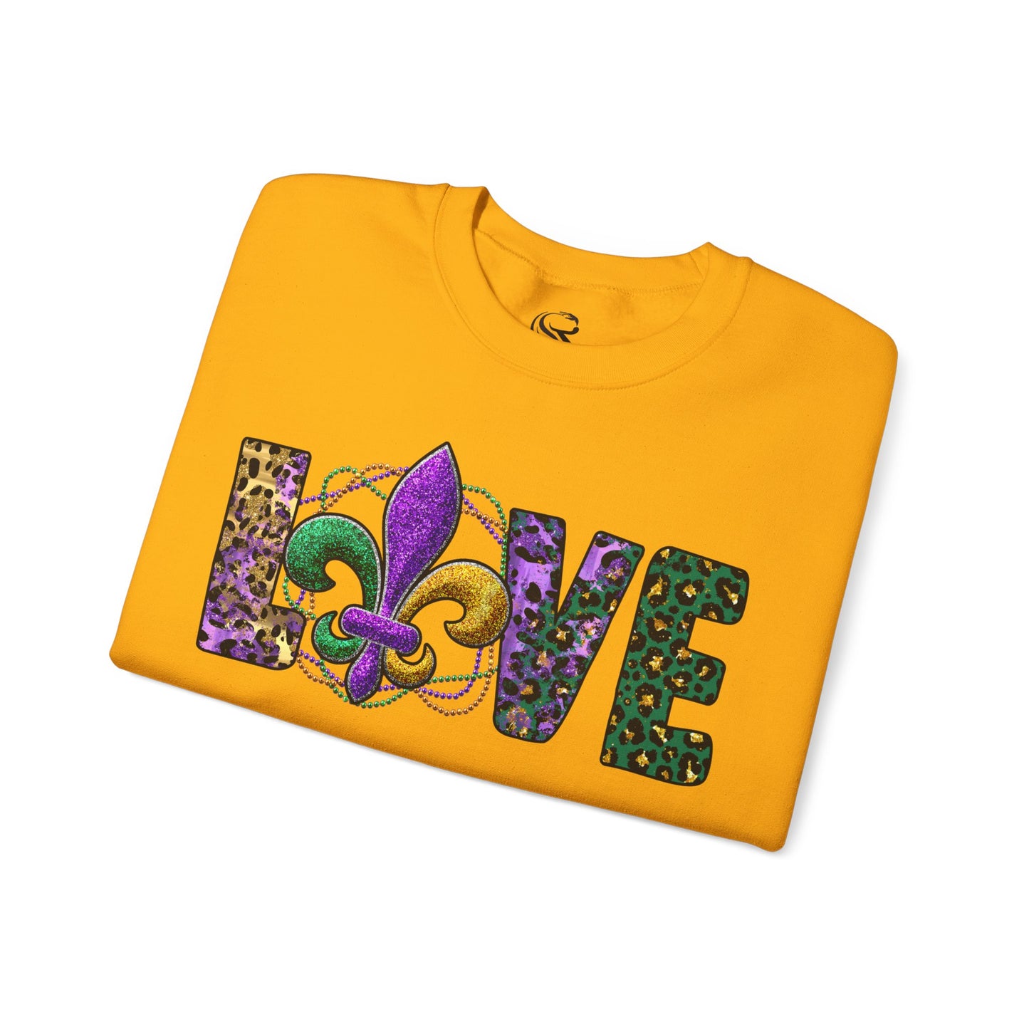 Love Mardi Gras Unisex Heavy Blend Crewneck Sweatshirt